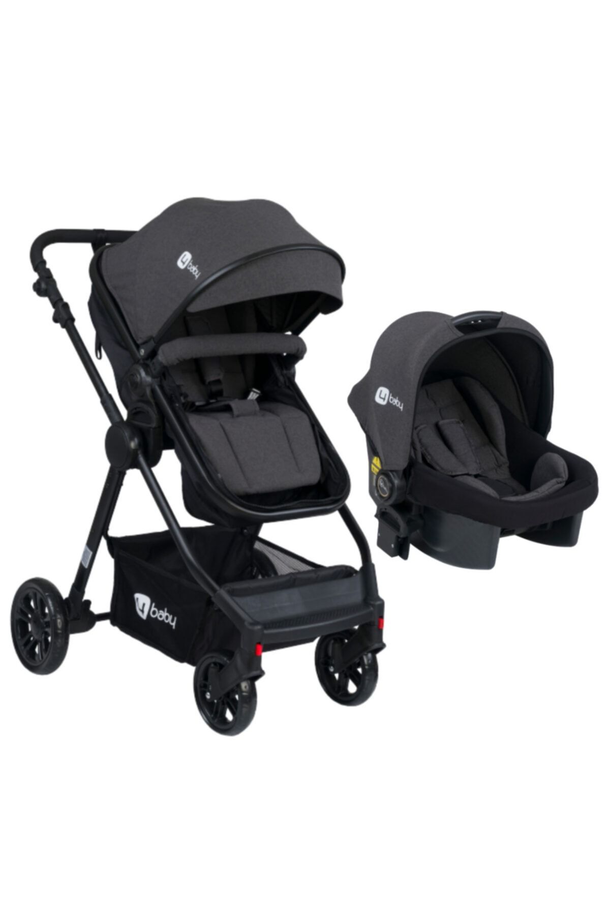 4 Baby Antrasit Comfort Exclusıve Travel Sistem Bebek Arabası Ab-492