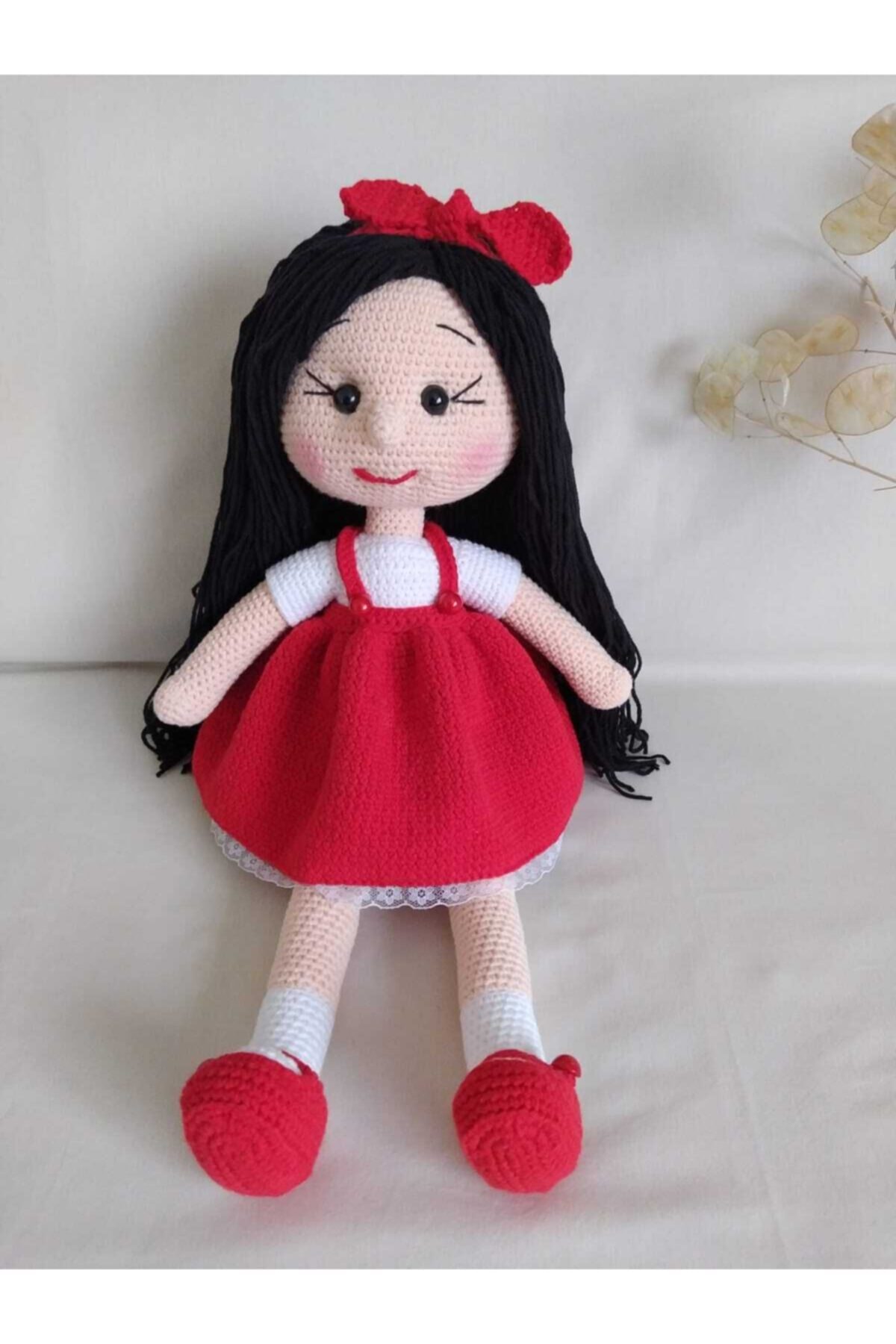 SERVİSİ GELSİN El Yapımı Organik Amigurumi Kız Bebek