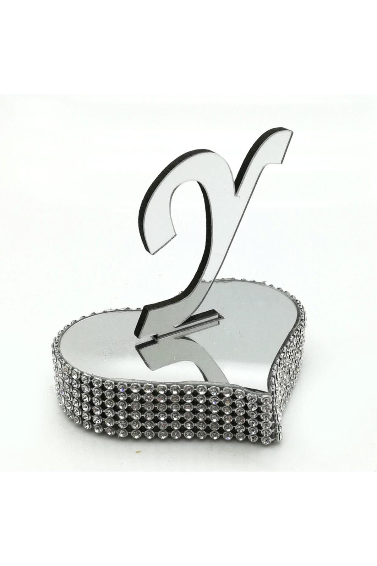 Lora Davet Söz Nişan Tepsisi Harfli Yüzük Yükselticisi Y gümüş