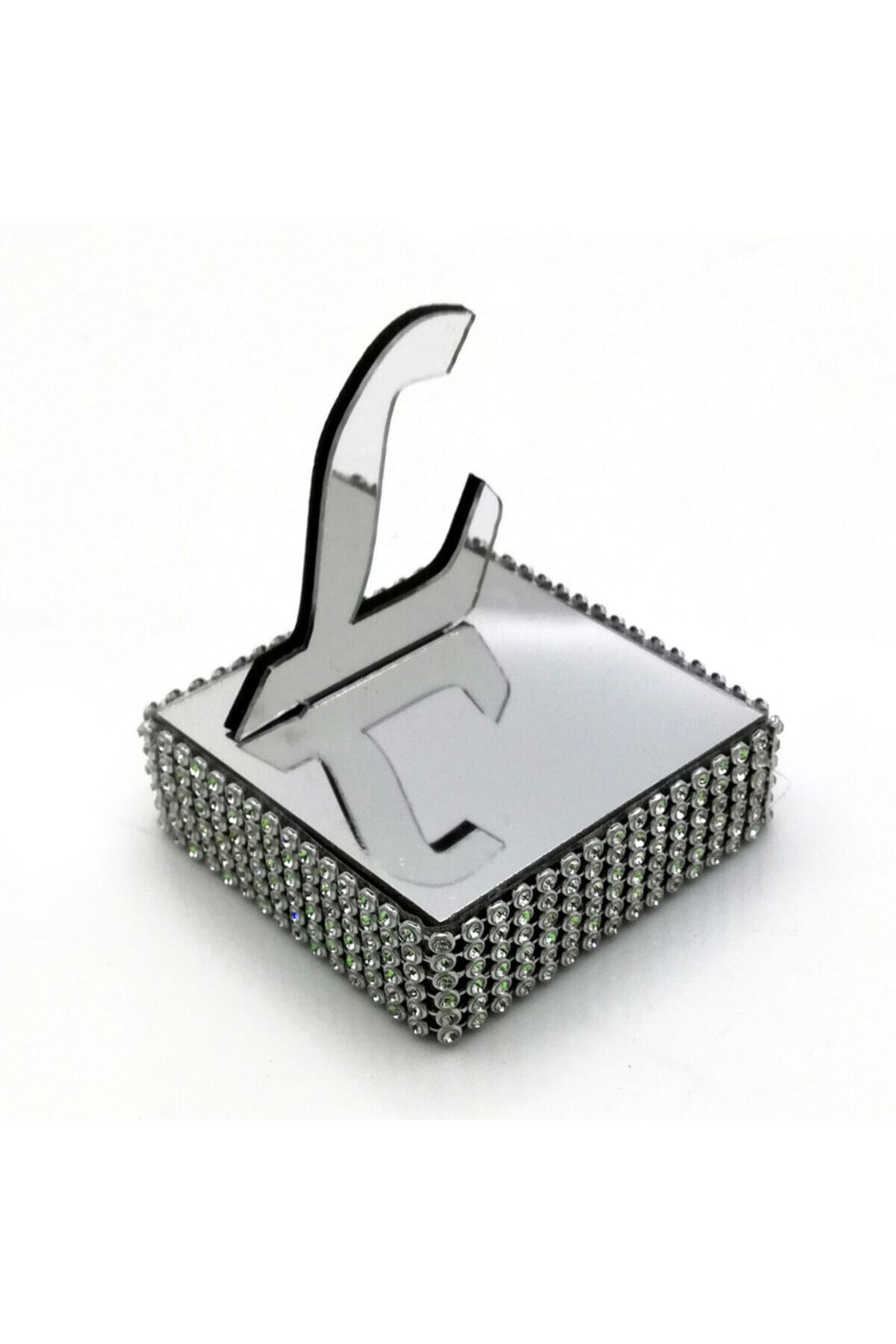 Lora Davet Söz Nişan Tepsisi Harfli Yüzük Yükselticisi L gümüş