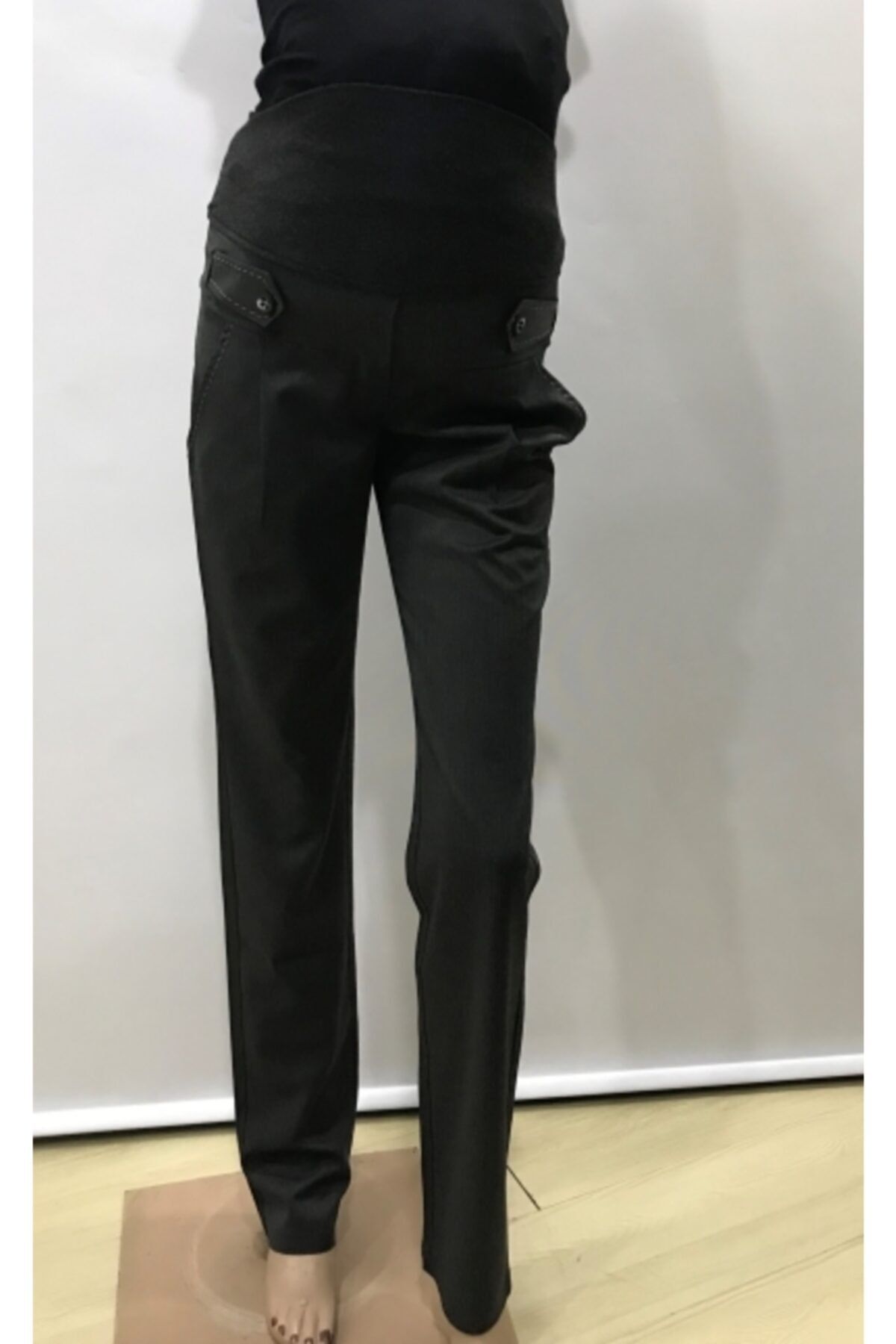HaiModa Kadın Hamile Pantolonu Kumaş Gri