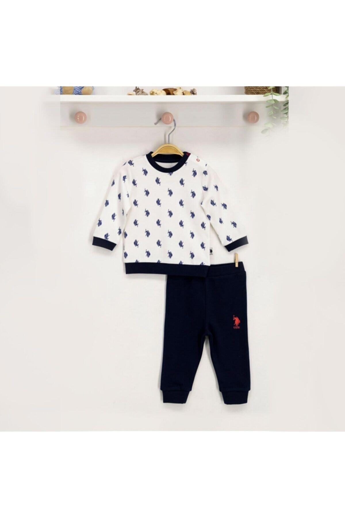 U.S. Polo Assn. Kids U.s. Polo Assn Lisanslı Bebek Uzun Kol 2'li Takım Usb131