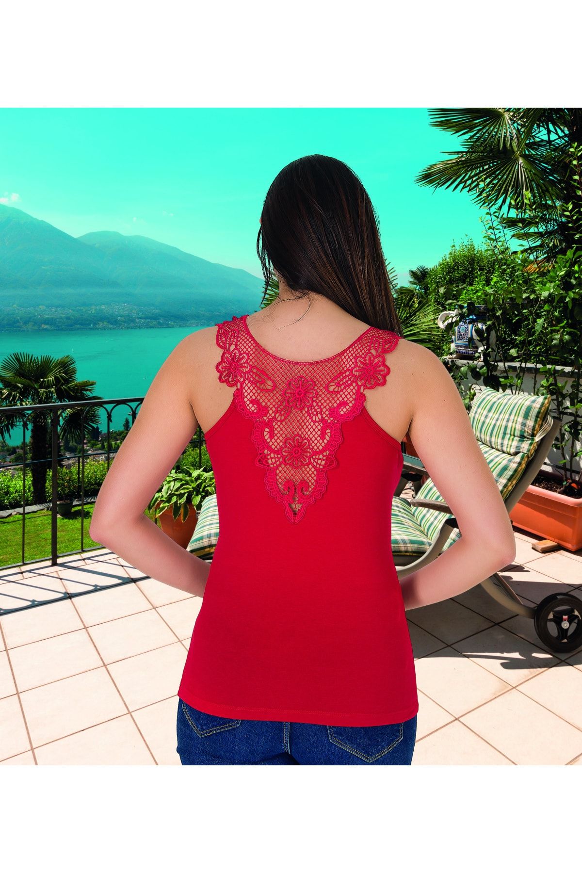 MASSİMO BAZAAR Dantelli Bayan Atlet