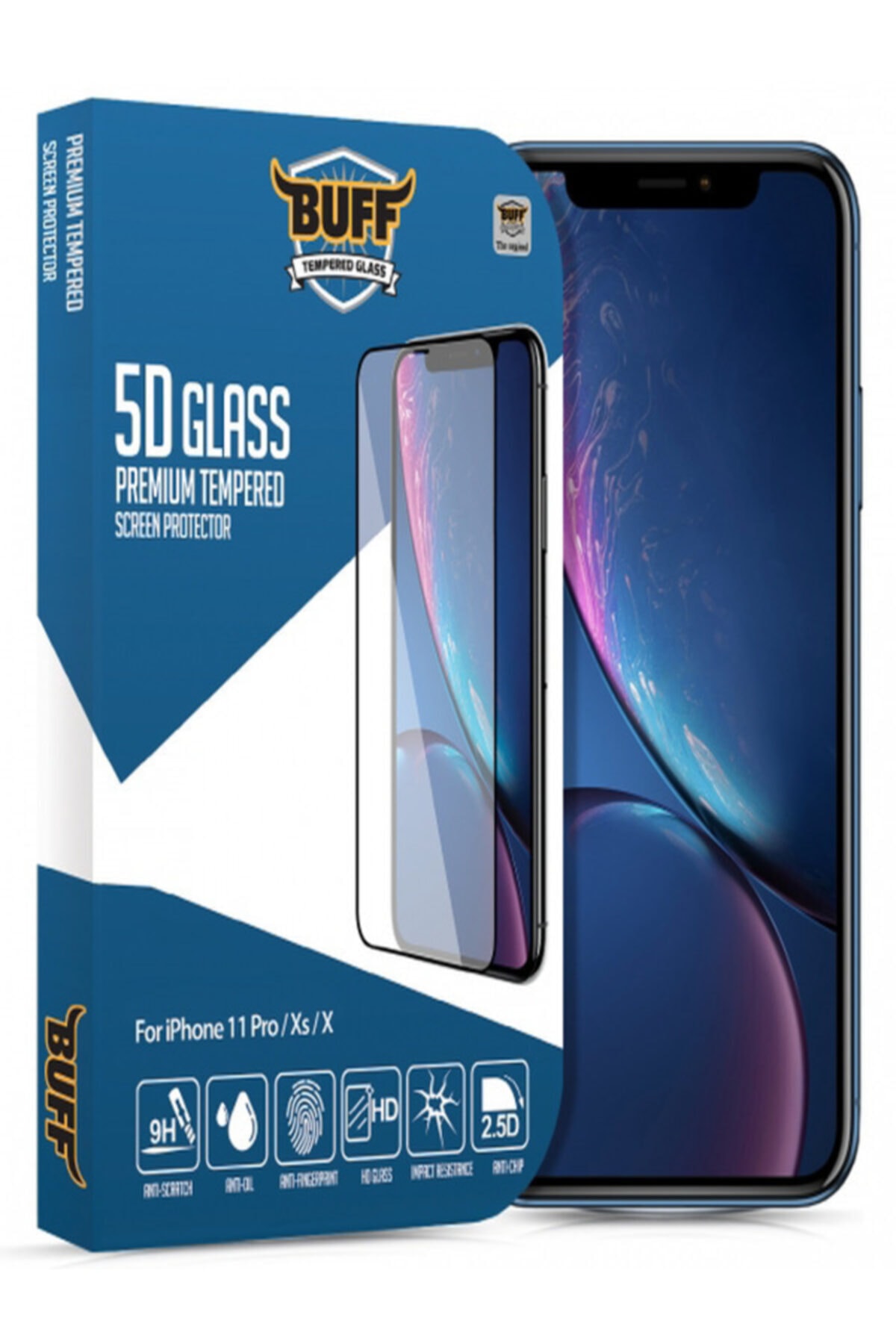 Buff Iphone 11 Pro / Xs / X 5d Glass Ekran Koruyucu