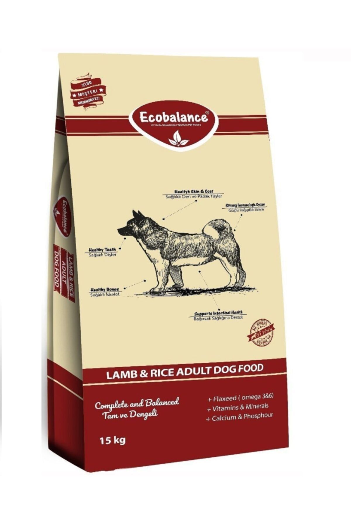 ecobalance kuzu etli yetiskin kopek mamasi 15 kg fiyati yorumlari trendyol