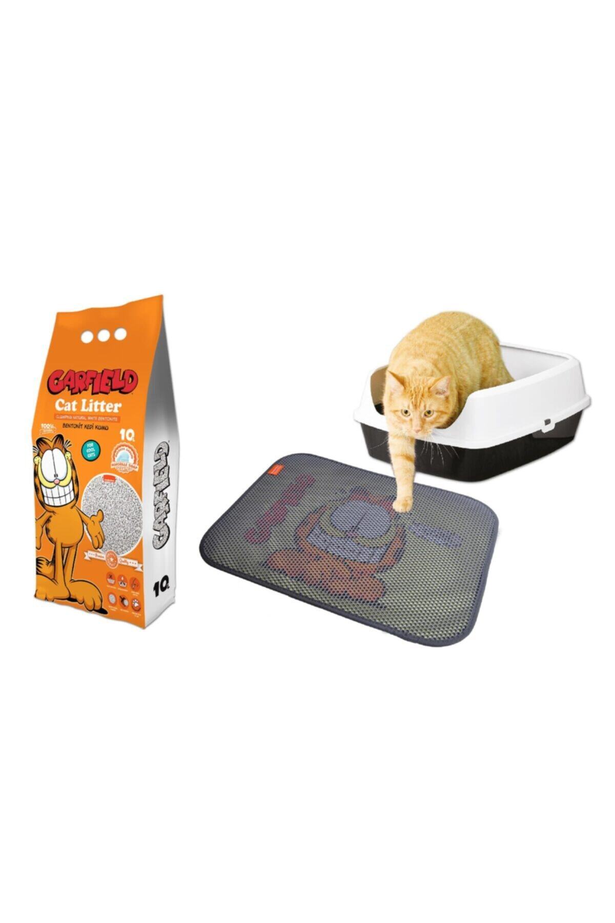 PETFAN Garfıeld 10l Marsılya Sabunu Kokulu Bentonit Kedi Kumu Ve Paspas