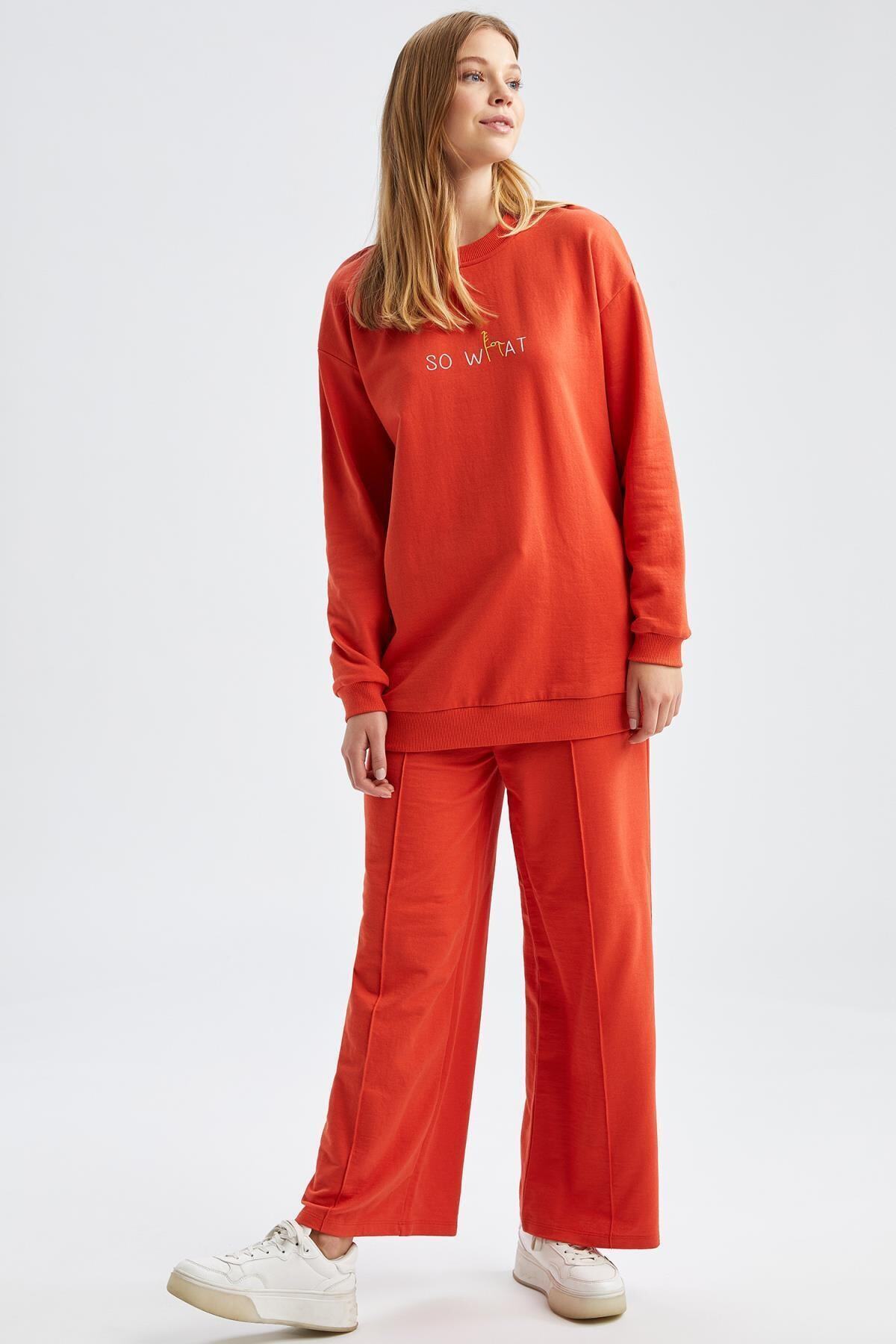 DeFacto Relax Fit Beli Bağcıklı Eşofman Altı