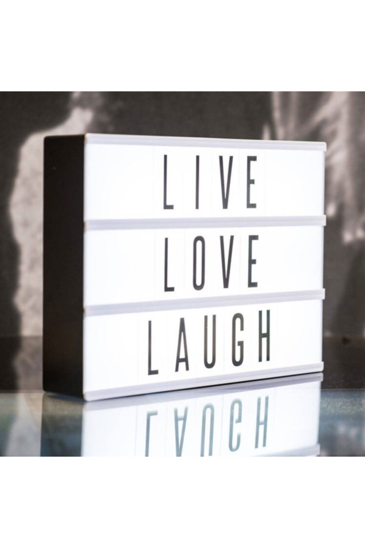 muustie Dekoratif Lightbox A5 Işıklı Yazı Panosu 96 Sayı Simge Ve Harf Seti