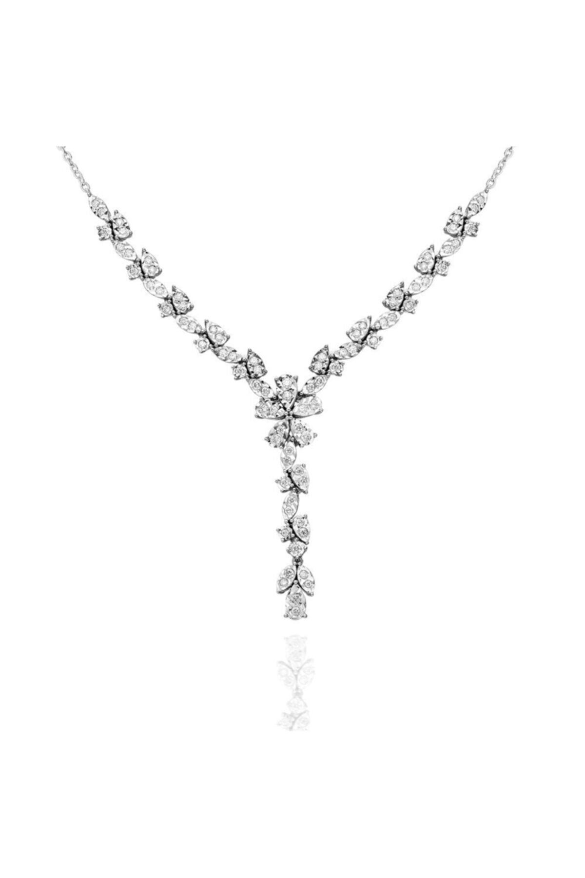 Vav Pırlanta 0,64 Ct 14 Ayar Pırlanta Kolye