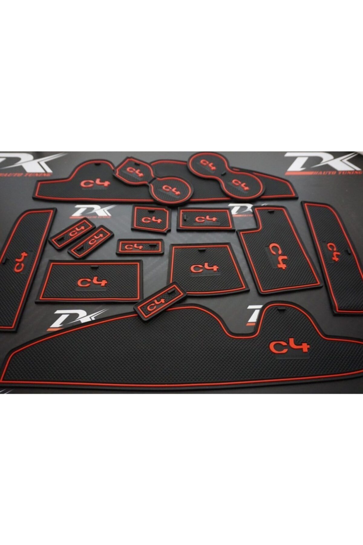 Citroen C4 2016 2017 Modeller Araç Içi Silikon Kaymaz Ped Kaplama Seti