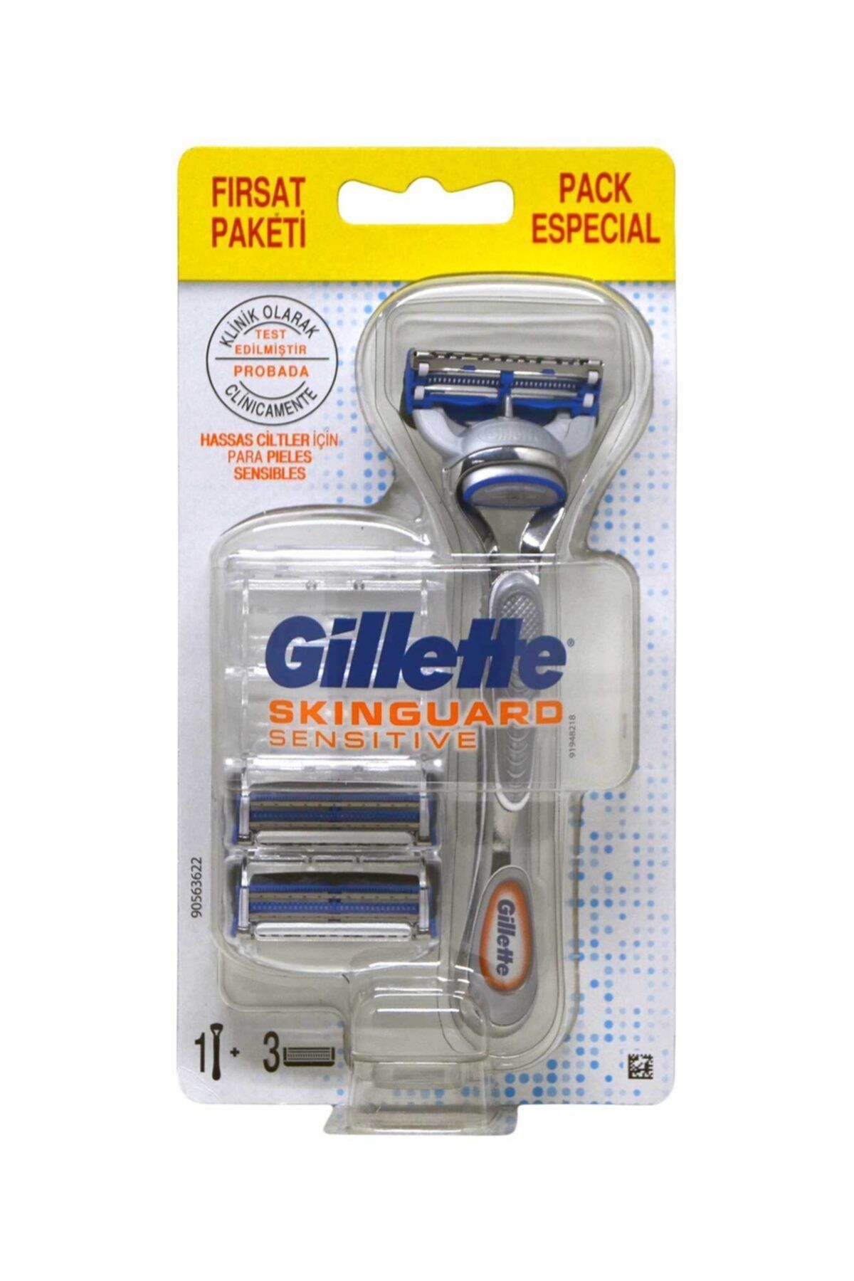 Gillette Skinguard Sensitive Tıraş Makinesi 3 Yedekli