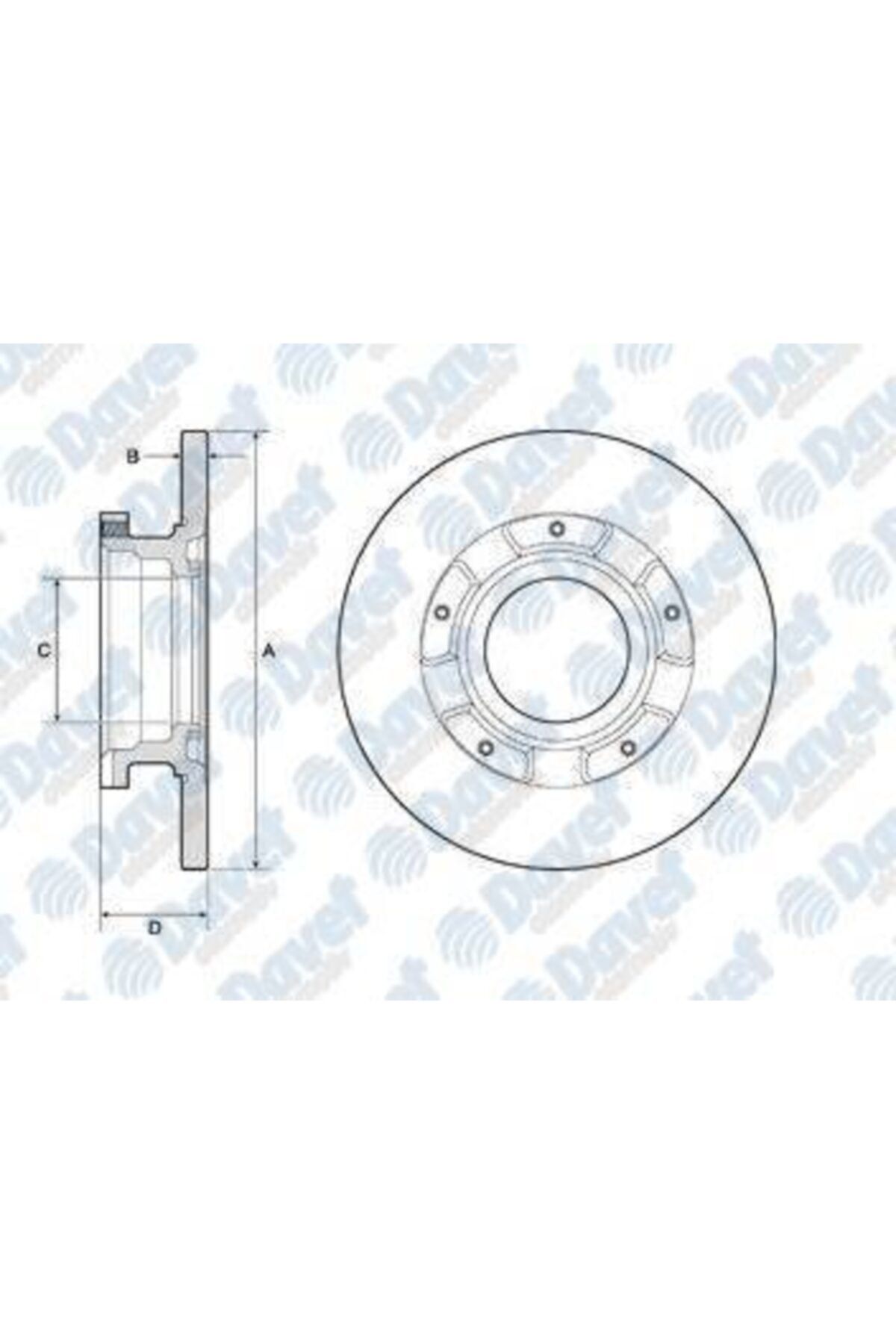 DELPHİ Arka Fren Dısk Aynası Transıt Custom V362 2,2tdcı 13 /  Abslı O,ceker Cap: (288×16)
