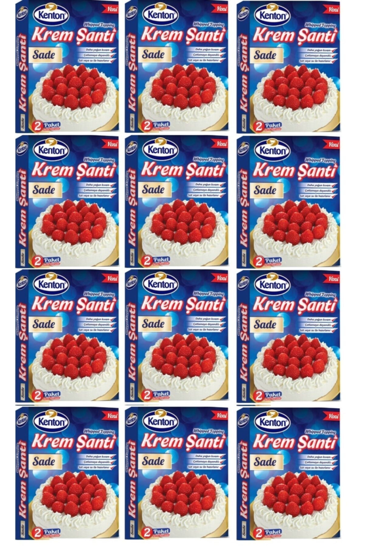 Kenton Krem Şanti Sade 150 Gr X 12 Adet