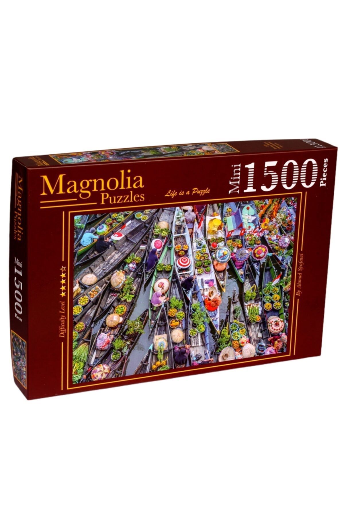 Magnolia Puzzle - Mini 1500 Parça Puzzle - Yüzen Pazar - Sebze/meyve - Floating Market - 3536