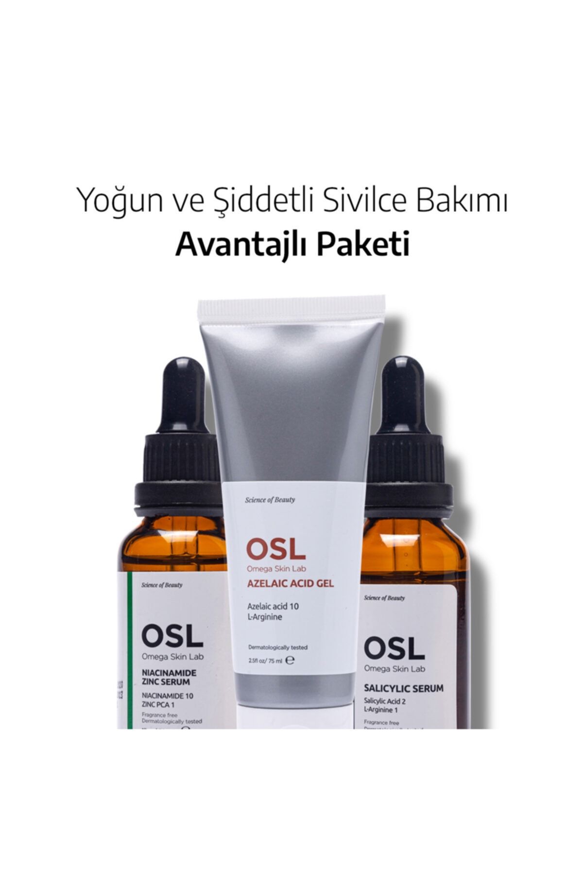 OSL Omega Skin Lab Yoğun Ve Şiddetli Sivilce Bakımı Avantajlı Paketi