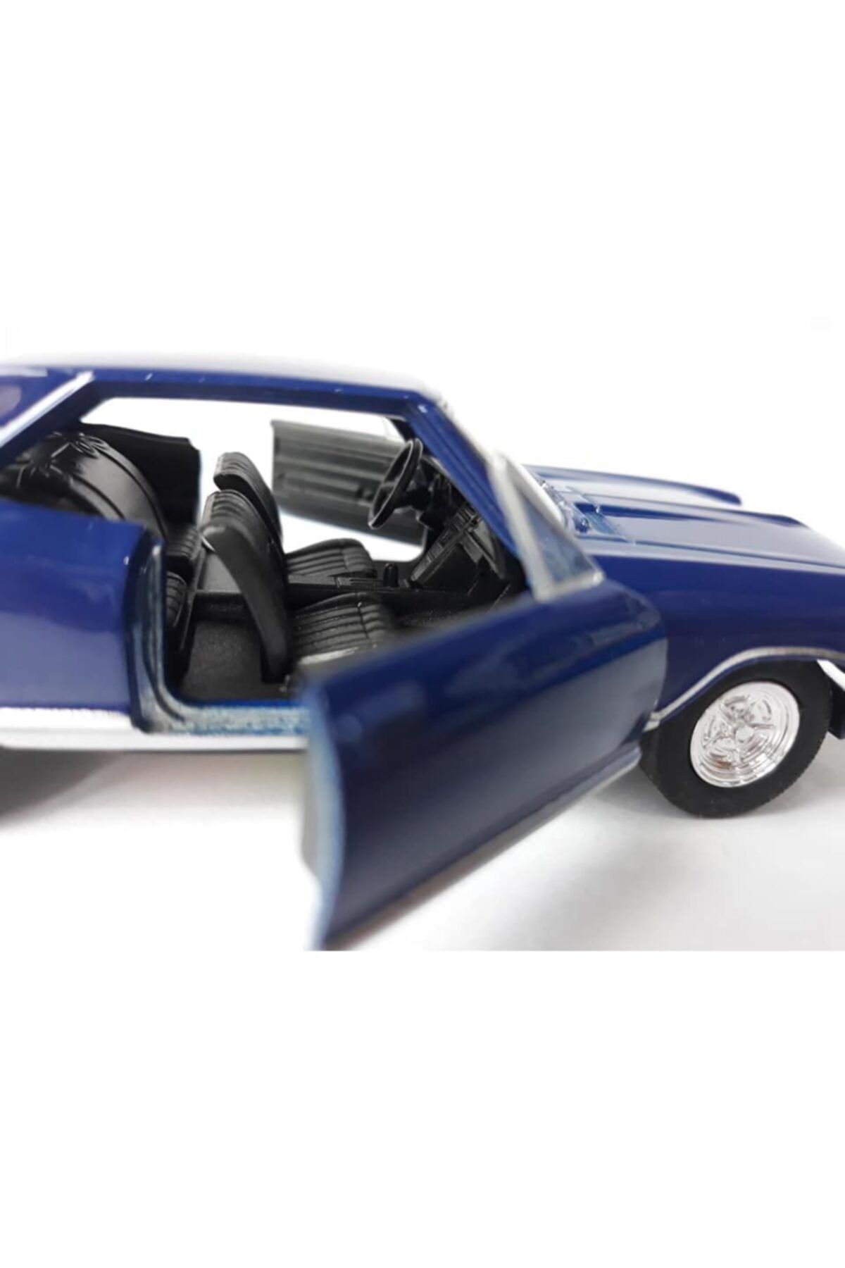 OYUNCAKSAHİLİ Pontiac Metal Klasik Araba Kapıları Açılır Diecast Lacivert 1.32