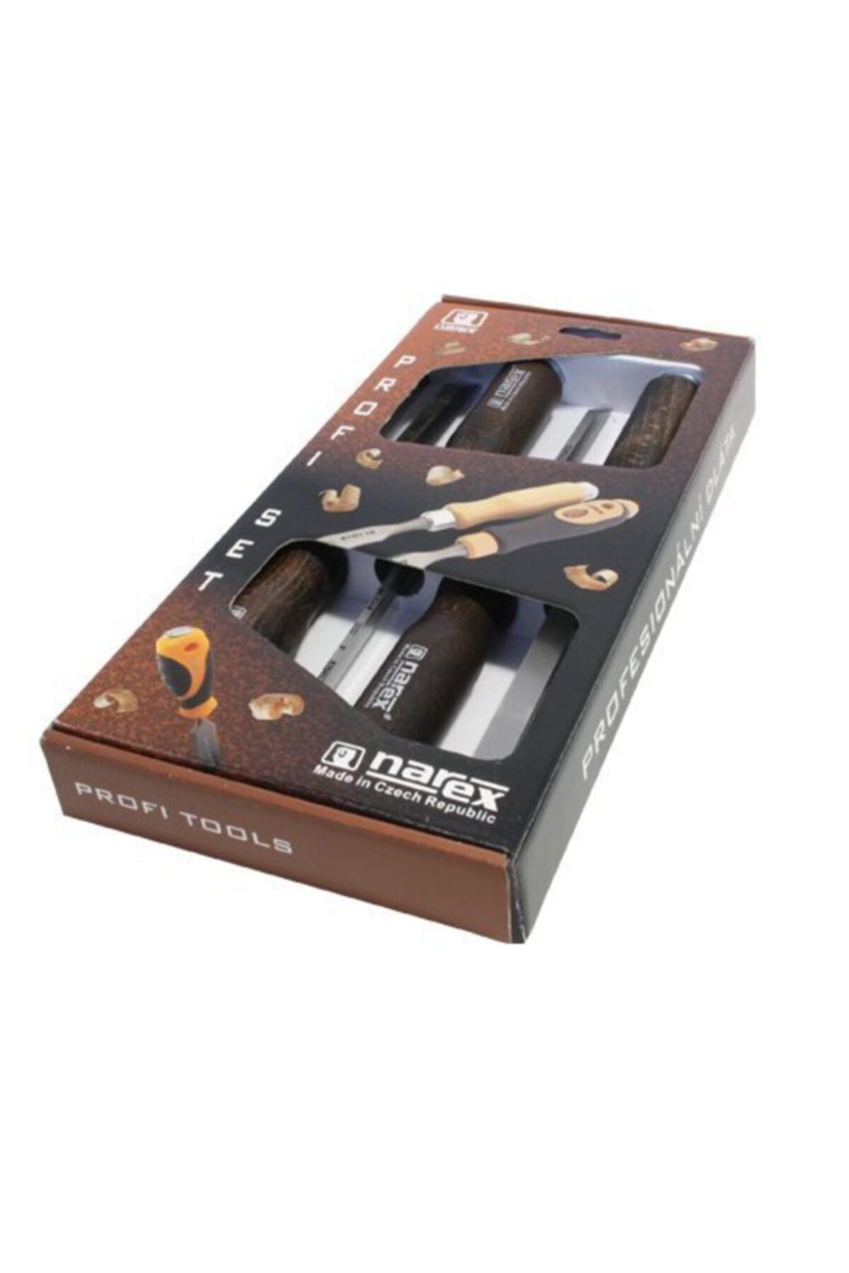 NAREX 863600 Zıvana Yuva Açma Mortise Iskarpela Seti 4 Parça