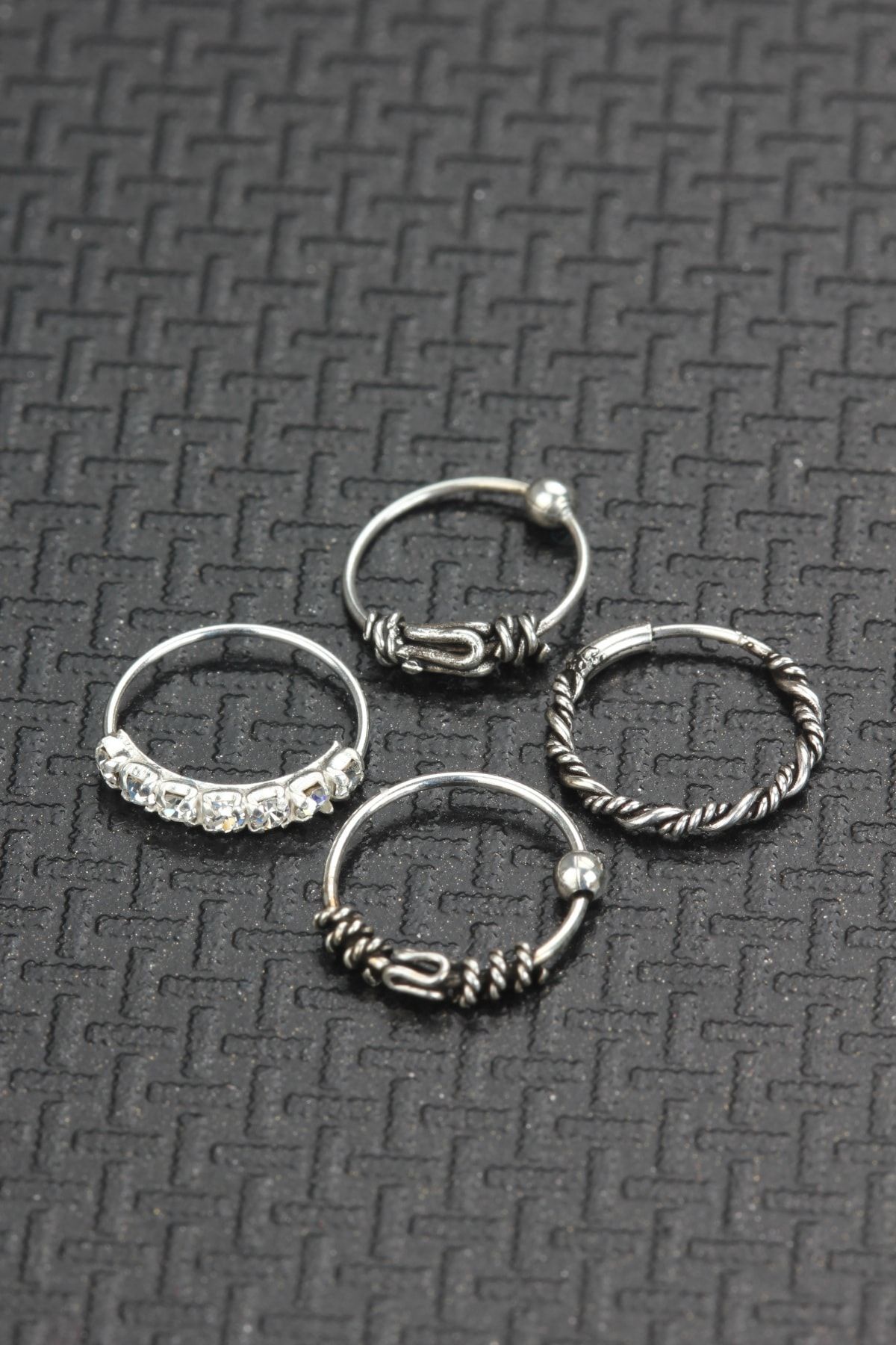 depozoom 925 Ayar Zirkon Taşlı Hızma Set 8 mm