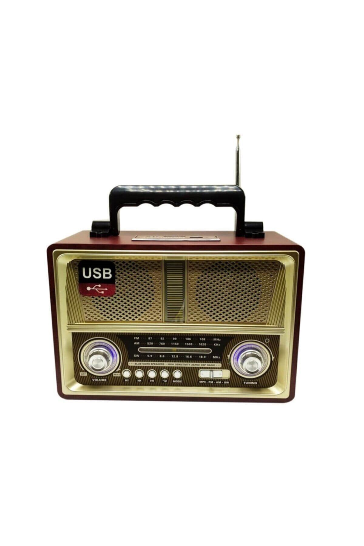 Olizwell Nostaljik Retro Radyo Bluetooth Hoparlör, Fm/am/sw 3 Band Usb/sd/tf Card