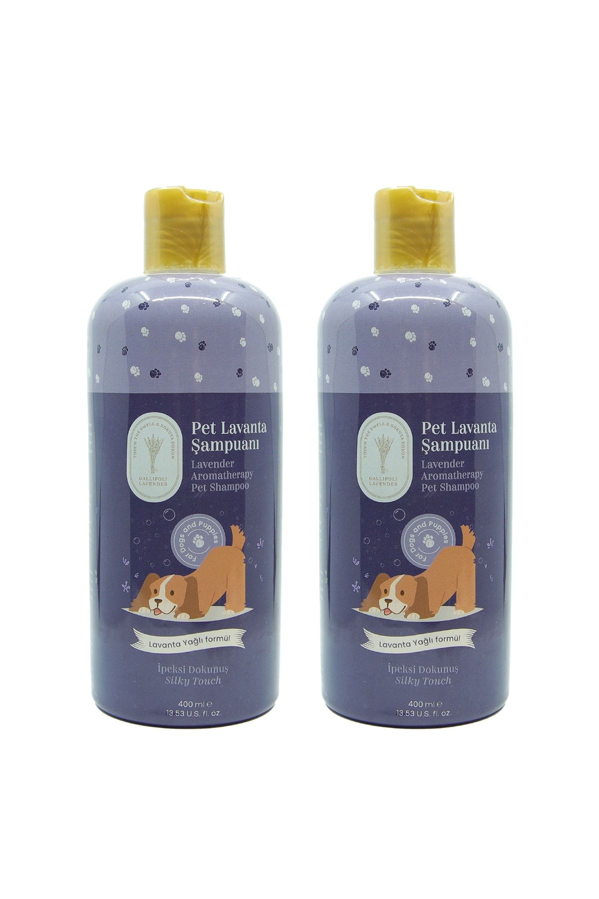 Gallipoli Lavender Lavanta Yağlı Köpek Şampuanı 400 ml Antiseptik Pet Şampuan 2 Adet