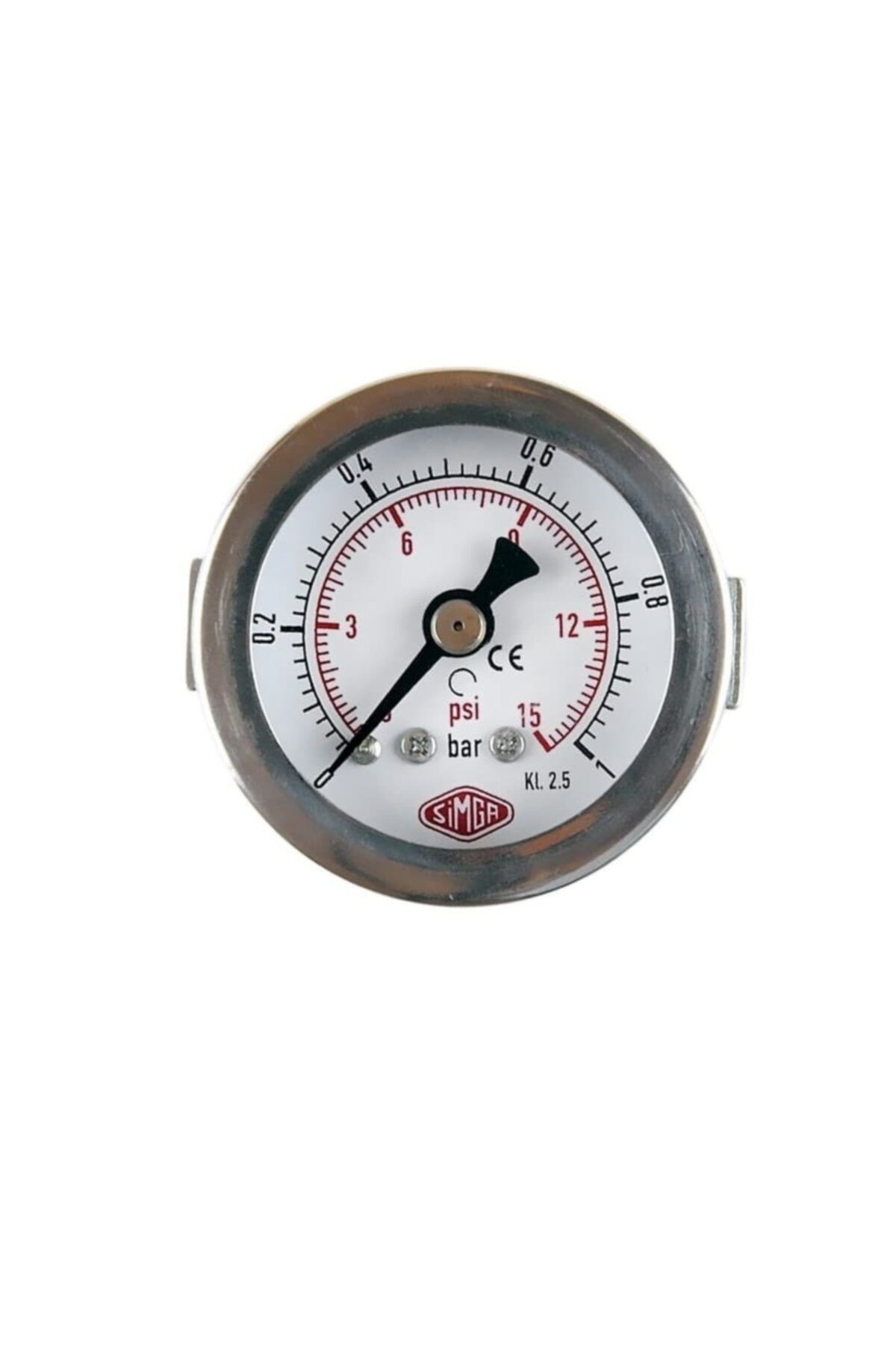 SIMGA 0-16 Bar Çap Ø40 mm Pano Tip Kuru Manometre