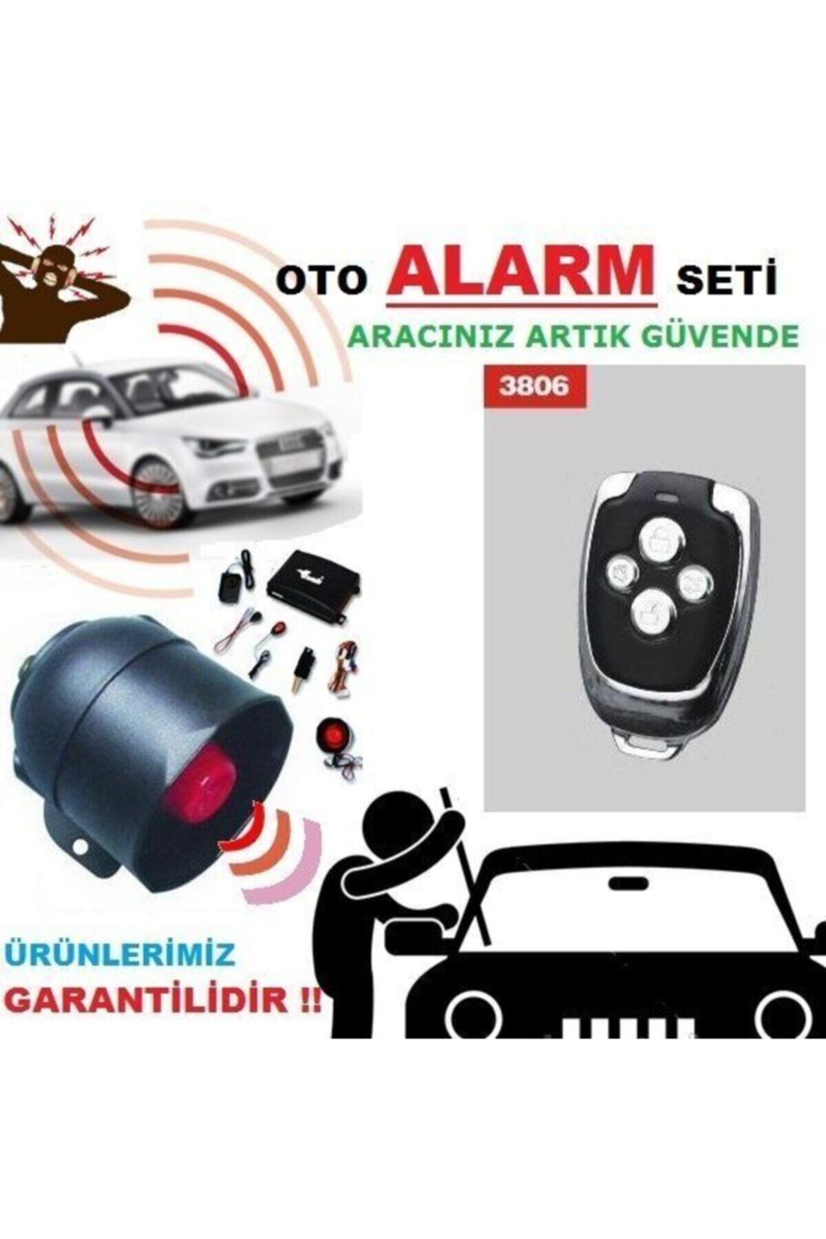 Inwells Oto Alarmı Komple Set 12v Kumanda Modeli: 3806