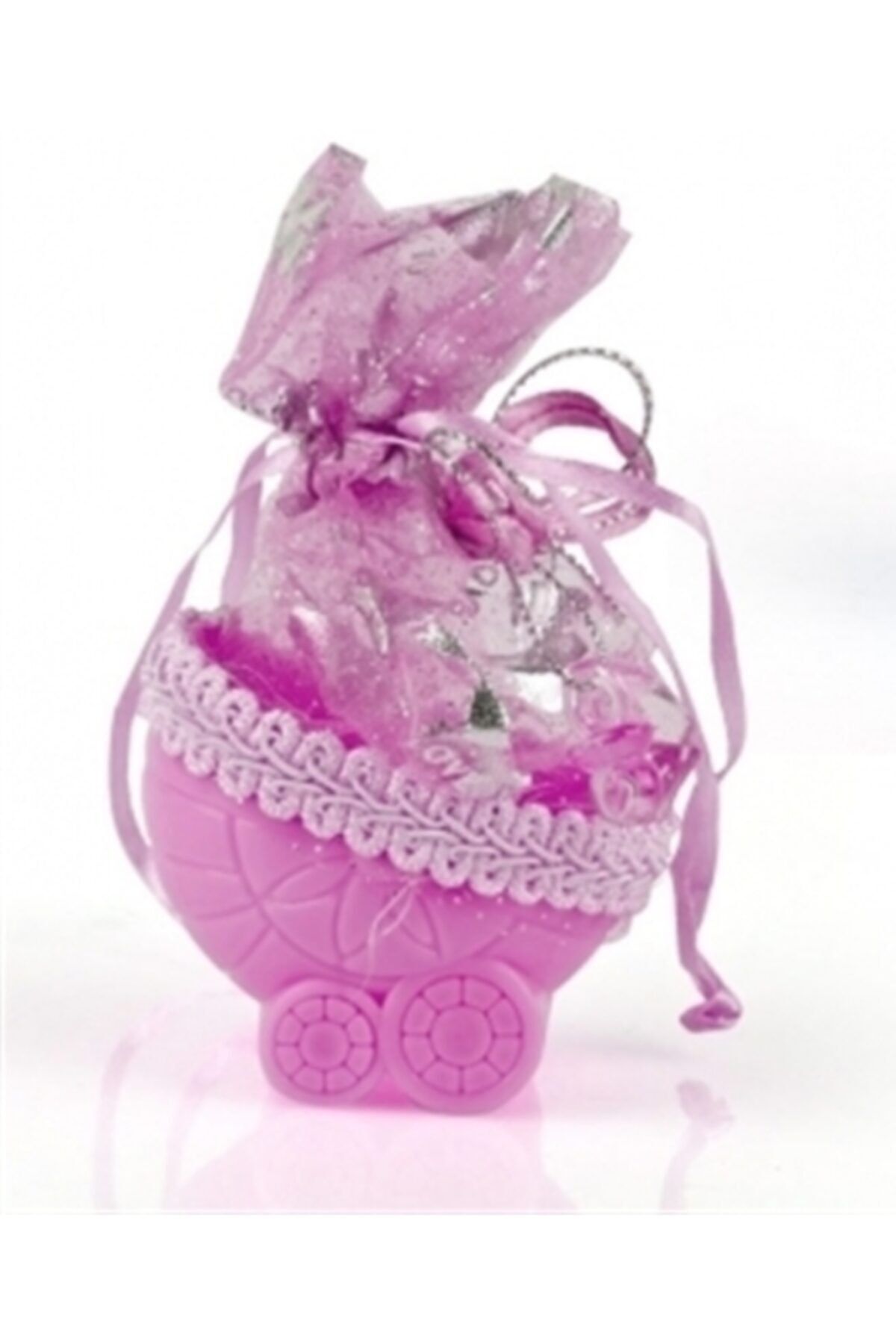 Hey Merry Bebek Mevlüt Şekeri - Pembe Bebek Arabası