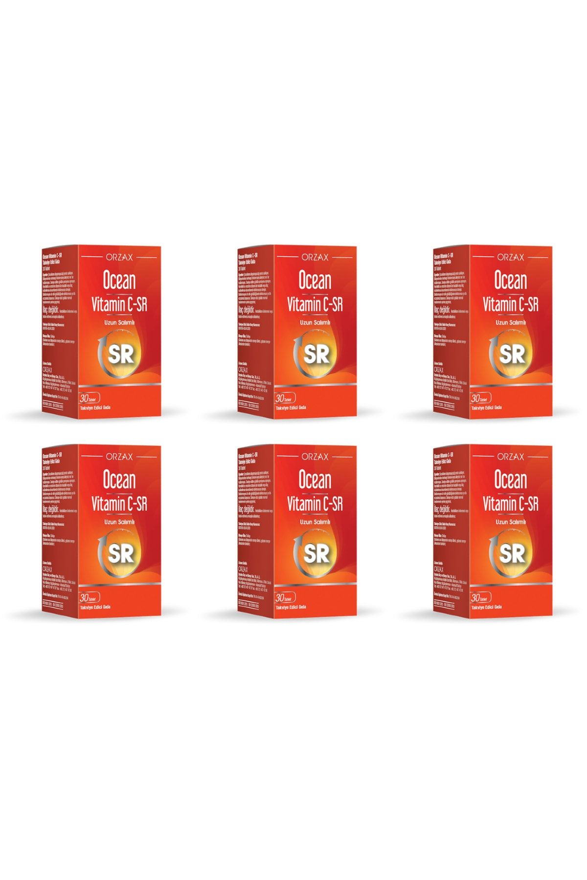 Ocean Ocean Vitamin C Sr 500 Mg 30 Tablet 6'li Paket