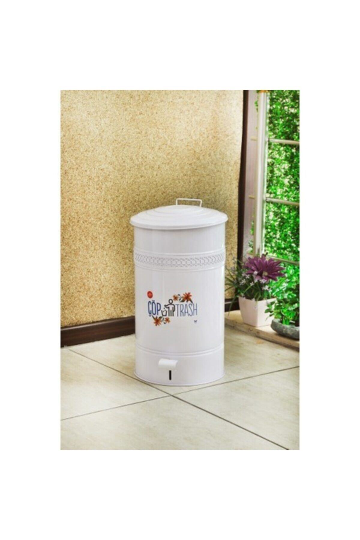 Yıldıray Metal 30 Lt Çöp Kovası Pedallı Metal