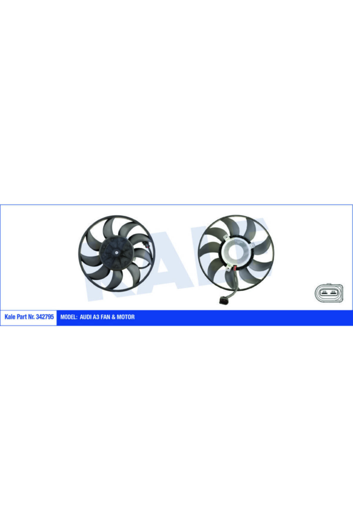Universal Fan Motoru (kucuk Olan 295mm 200w) Golf Vıı 13  Leon 13  Passat