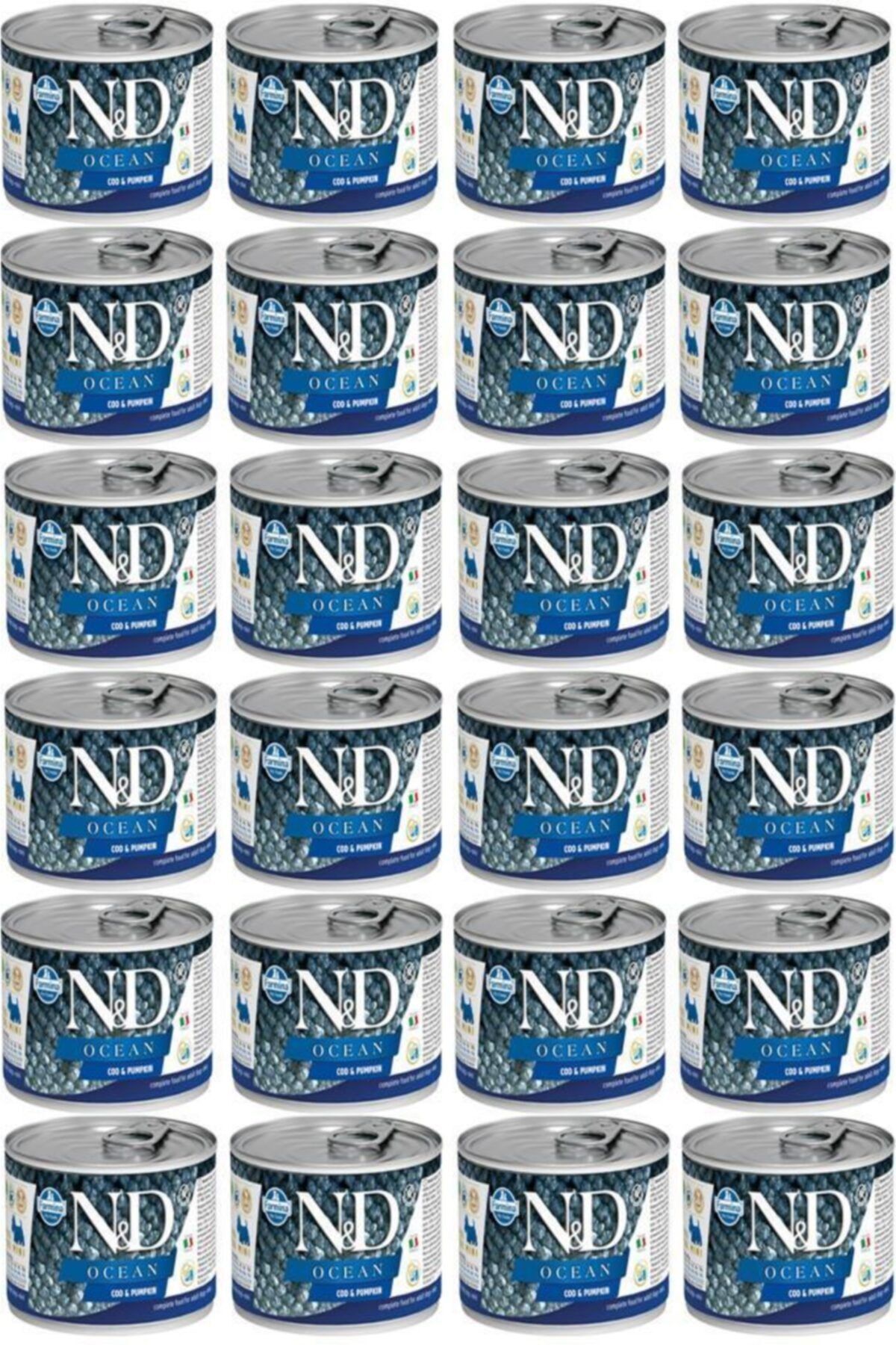 N&D Ocean Morina Balikli ve Balkabakli Köpek Konservesi 140 gr 24 Adet