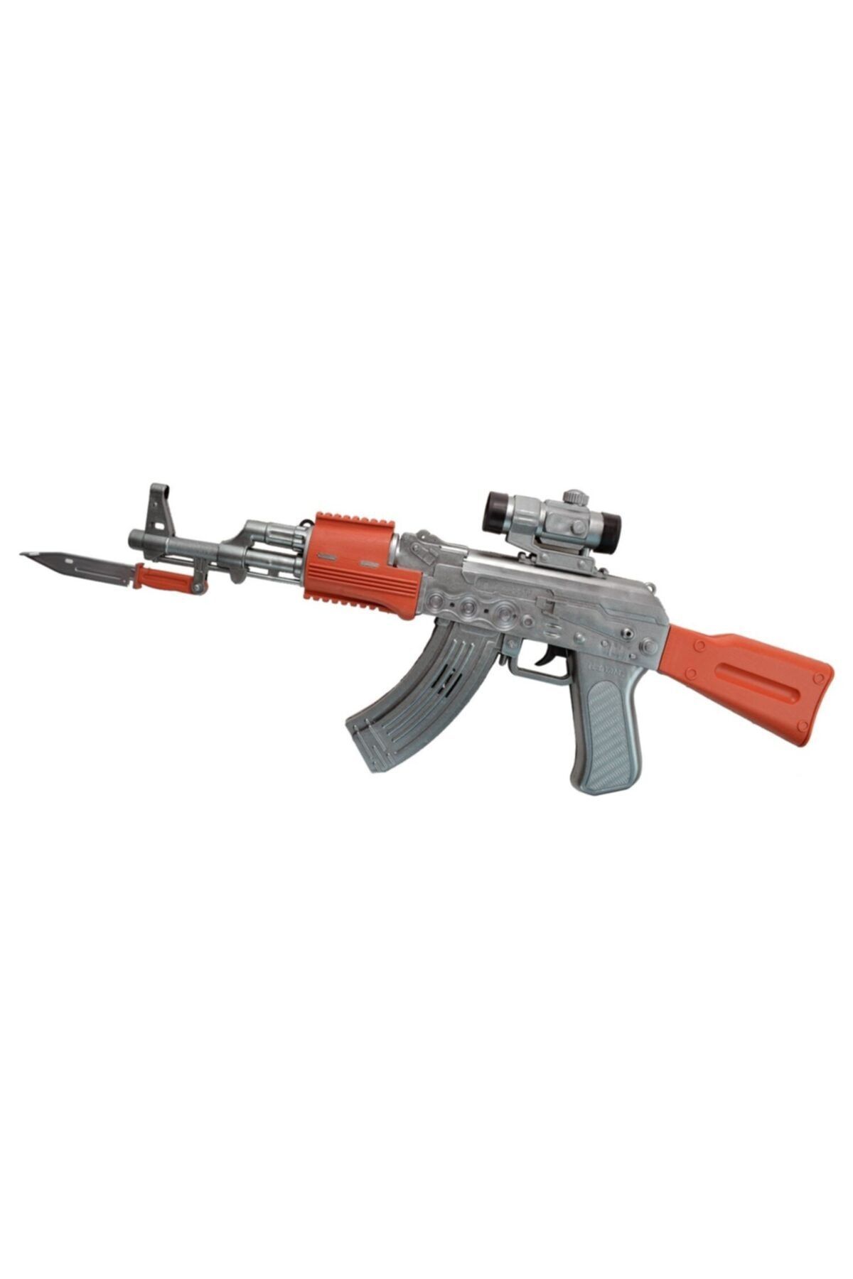 Şenver Toys Oyuncak Pilli Kaleşnikof Tüfek Işıklı 54 cm