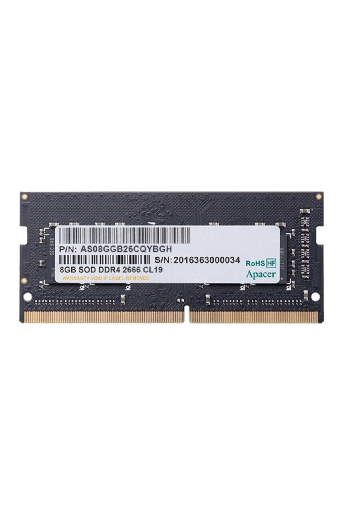 Apacer 8 Gb Ddr4 2666mhz Sodımm Notebook Ram Es.08g2v.gnh