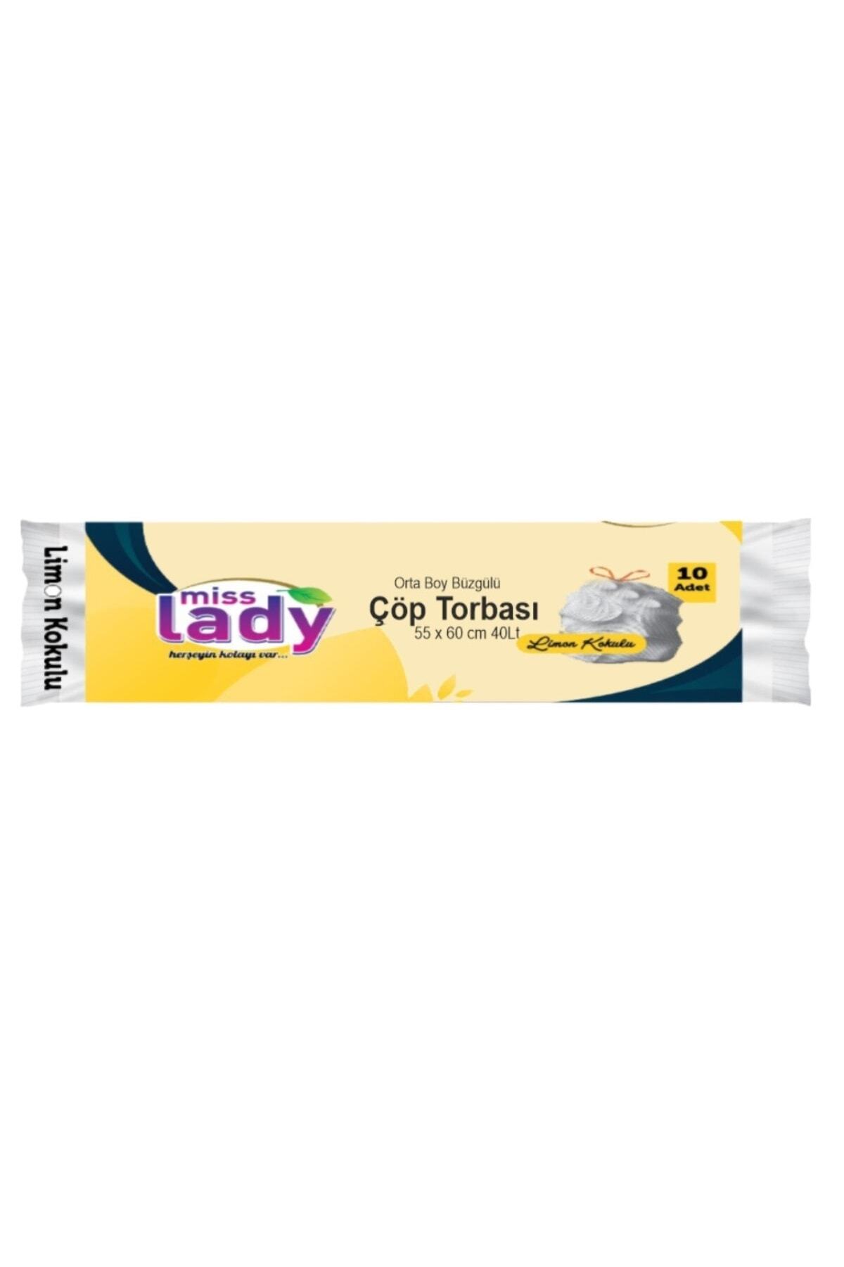 Miss Lady Çöp Torbası ( Orta Boy Büzgülü) Limon