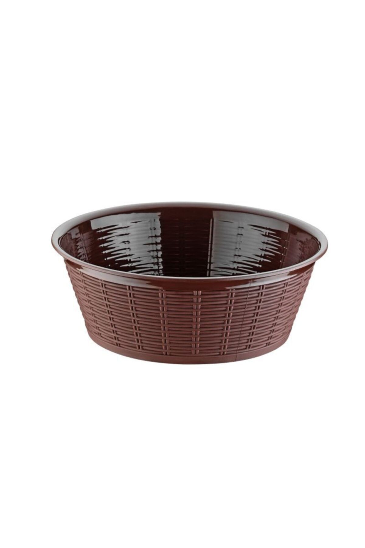 Bora Plastik Hasır Desenli Ekmek Sepeti Yuvarlak No:2 Bo661