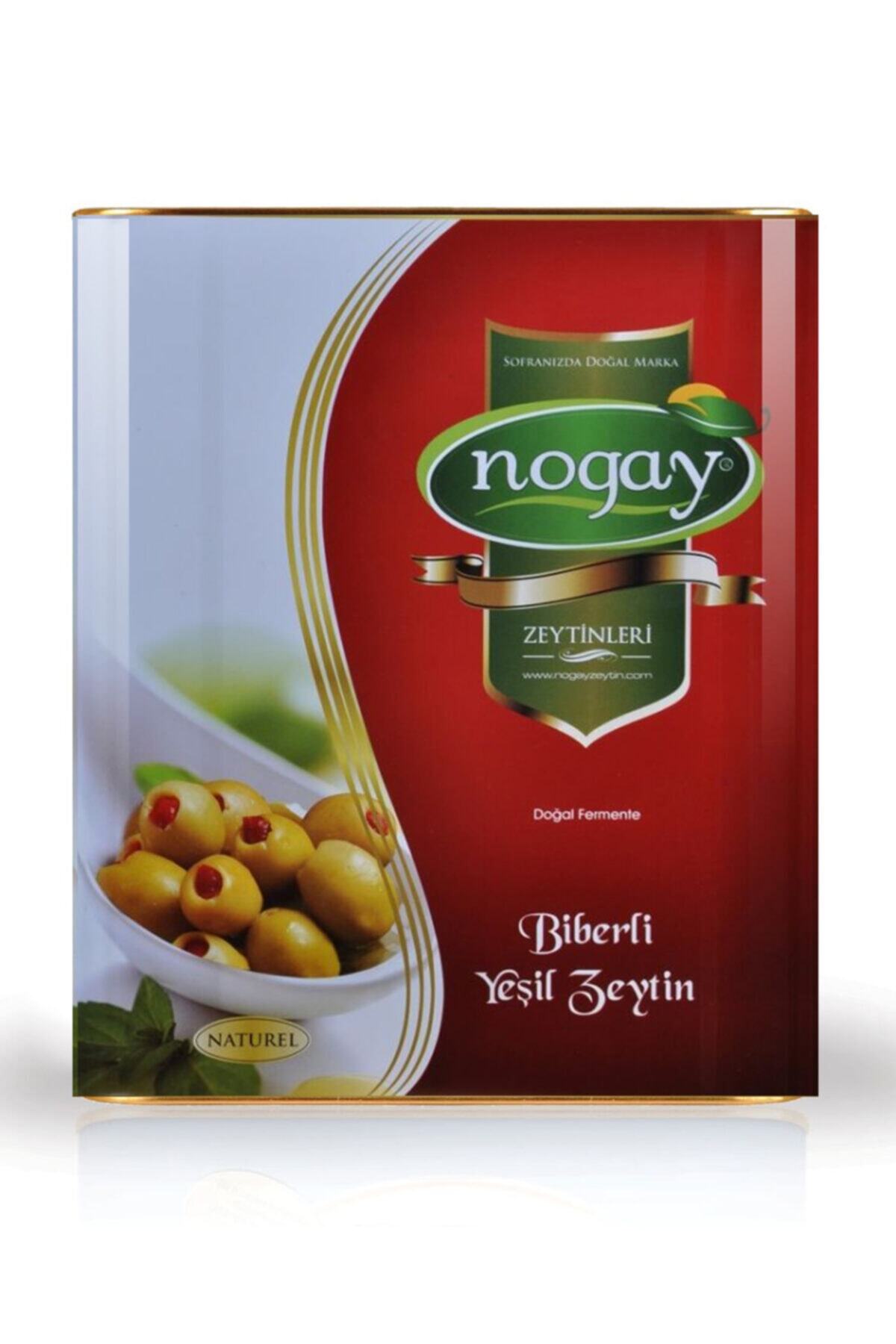 Nogay Zeytincilik Biber Dolgulu Yeşil Zeytin 201-230 Cal