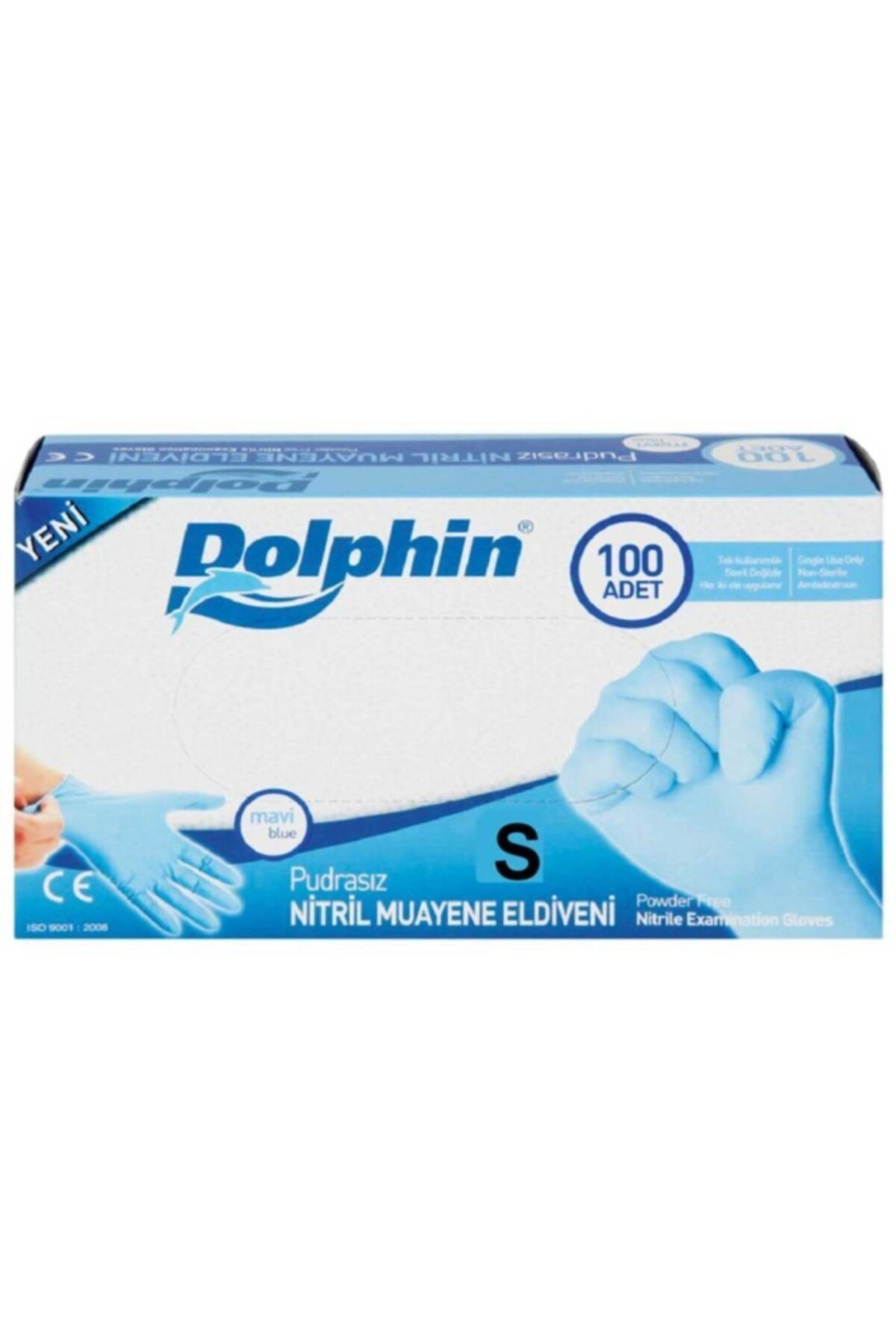 Partioutlet Mavi Nitril Pudrasız Eldiven S-m-l Büyük
