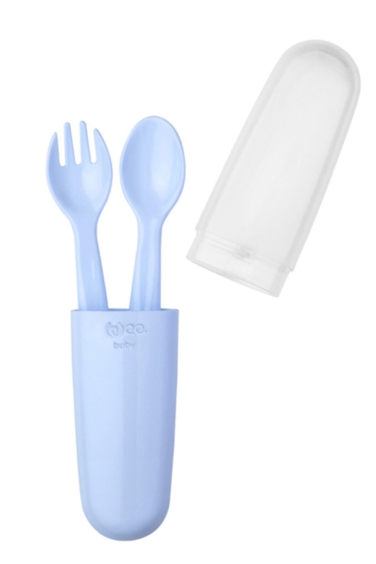 Wee Baby Çatal Kaşık Seti-mavi