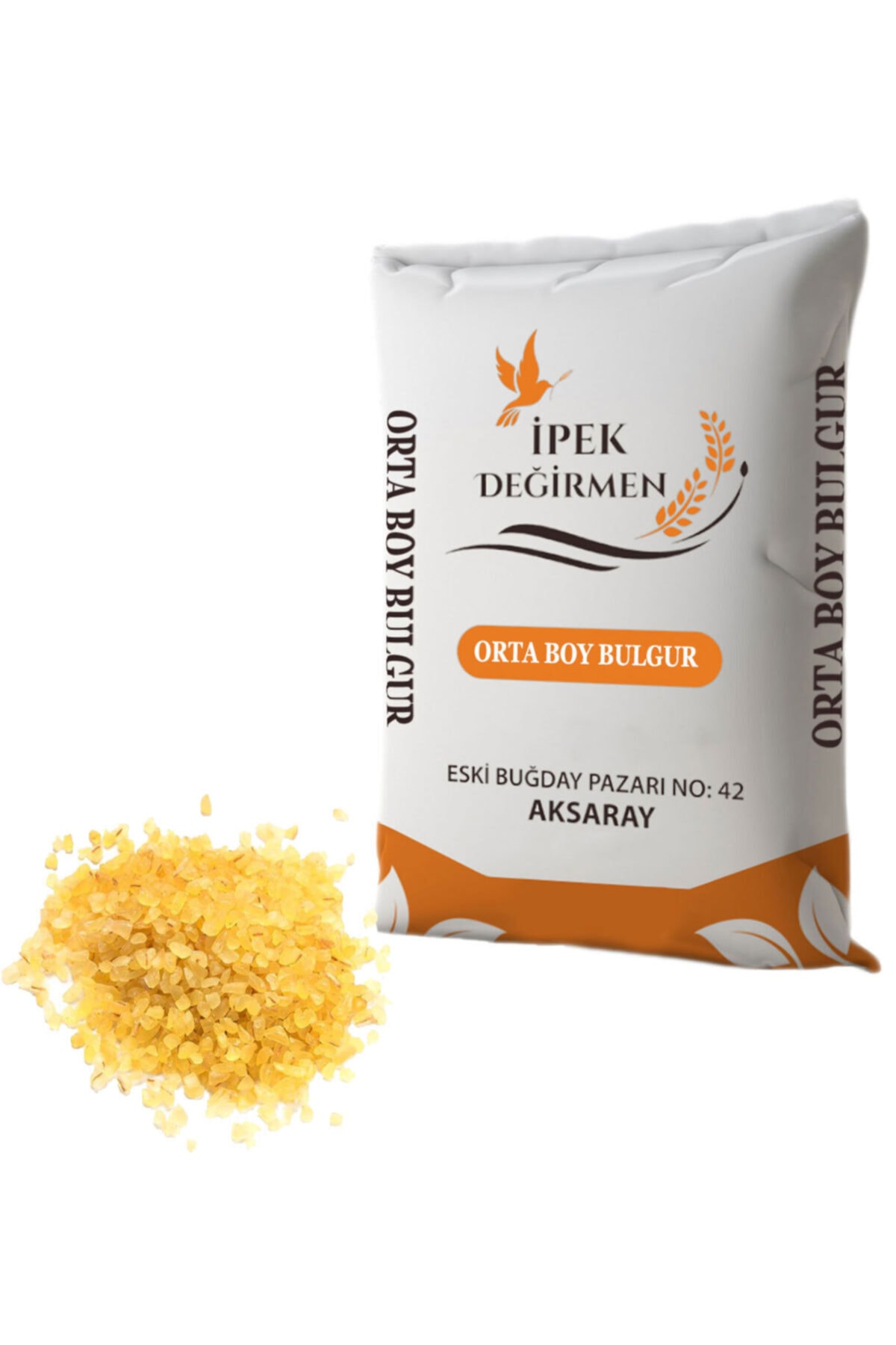 İpek Değirmen Doğal Köy Bulguru Orta Boy Kepeksiz Pilavlık Bulgur 3 kg