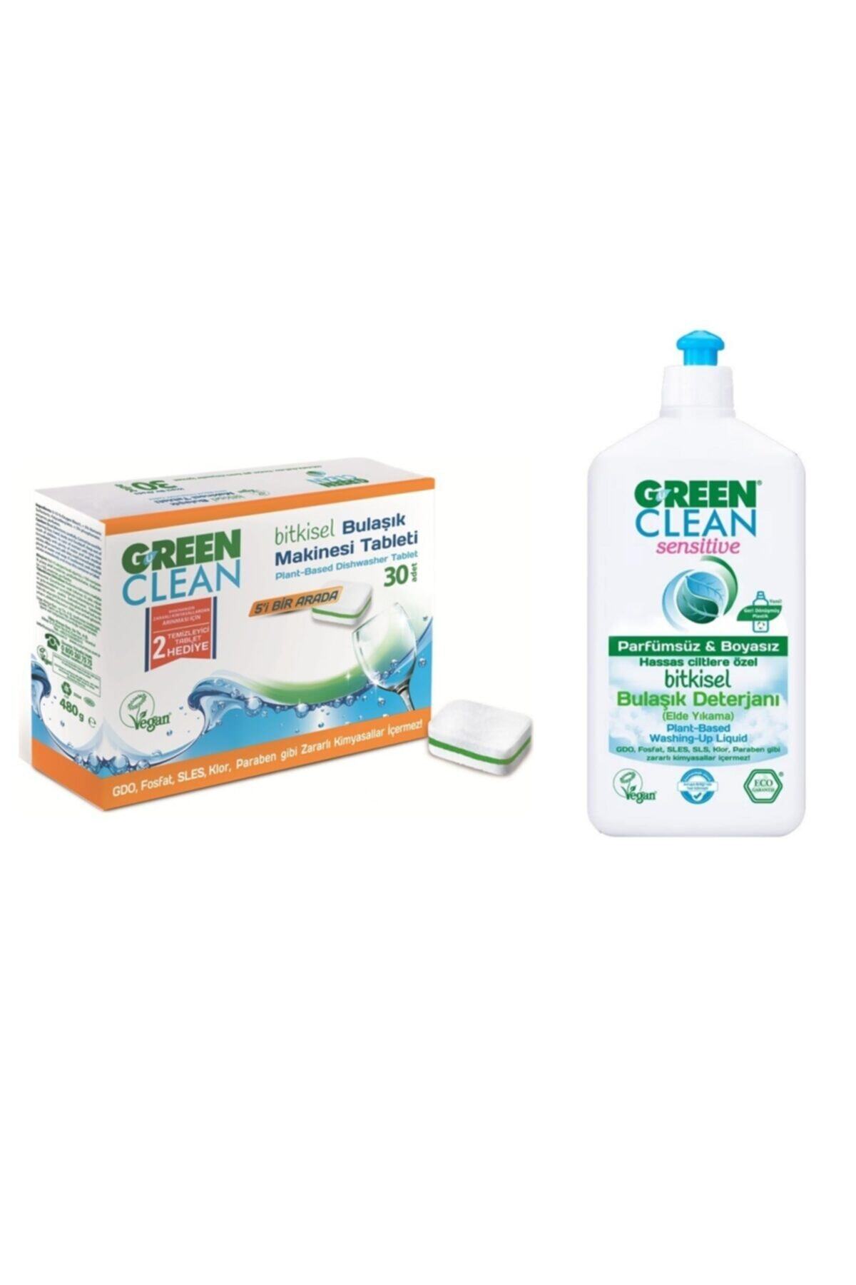 Green Clean Bitkisel Bulaşık Makinesi Deterjanı & Bitkisel Bulaşık Deterjanı