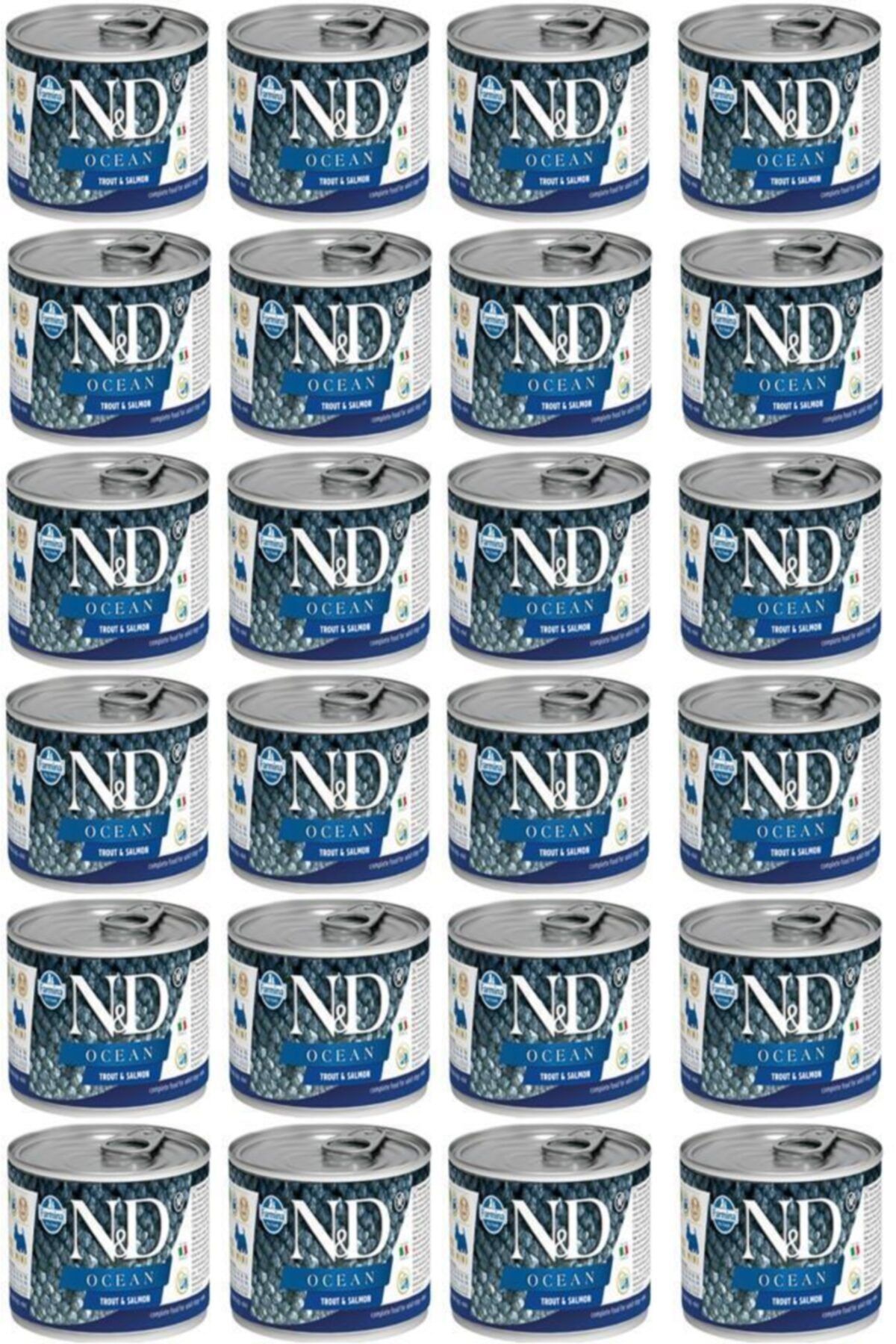N&D Ocean Alabalik Ve Somonlu Köpek Konservesi 140gr 24 Adet