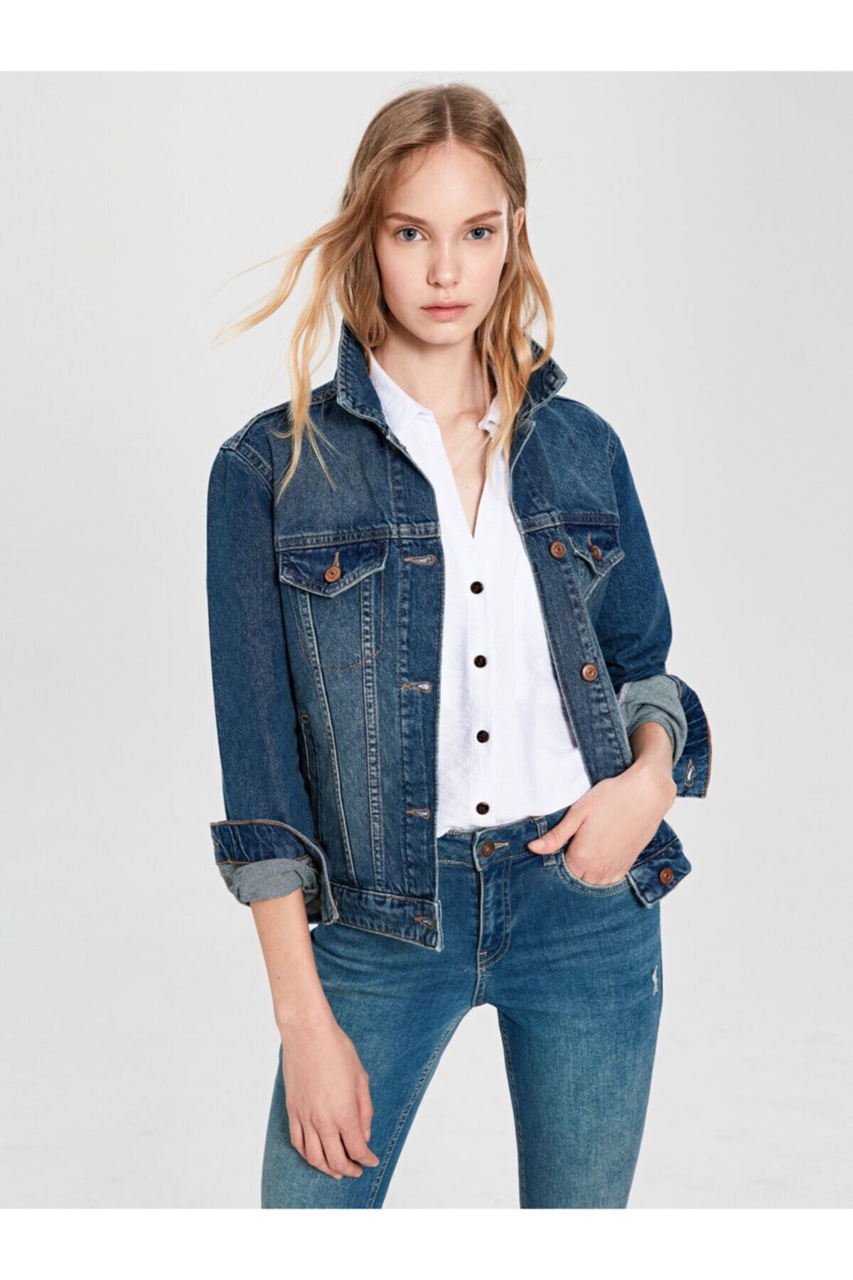 lc waikiki lcw casual jean ceket fiyati yorumlari trendyol