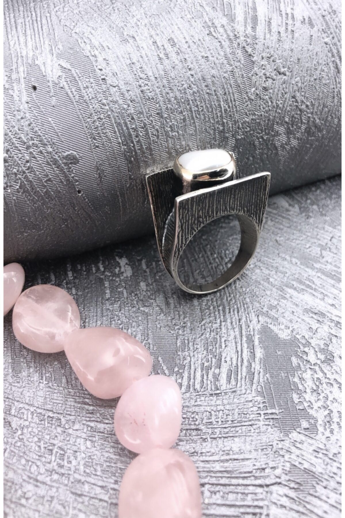 Joel Jewelry Inci Taşlı 925 Ayar Gümüş Yüzük