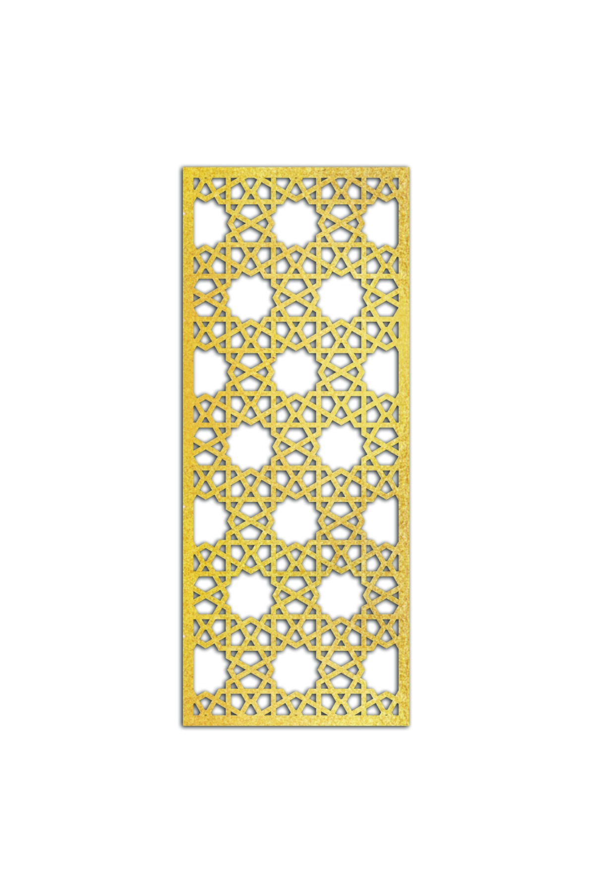 Liar Dekor Liar Ahşap Seperatör (Paravan) - KSP-211 - (10 mm) - (60 cm x 160 cm) - (Gold)