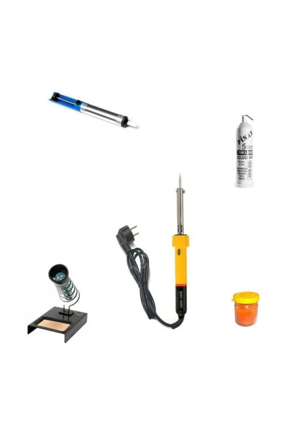 Senin Dükkanın 60w Lehim Makinesi + Leyim Tel + Pasta + Pompa + Stand 5 Özel Parça Set
