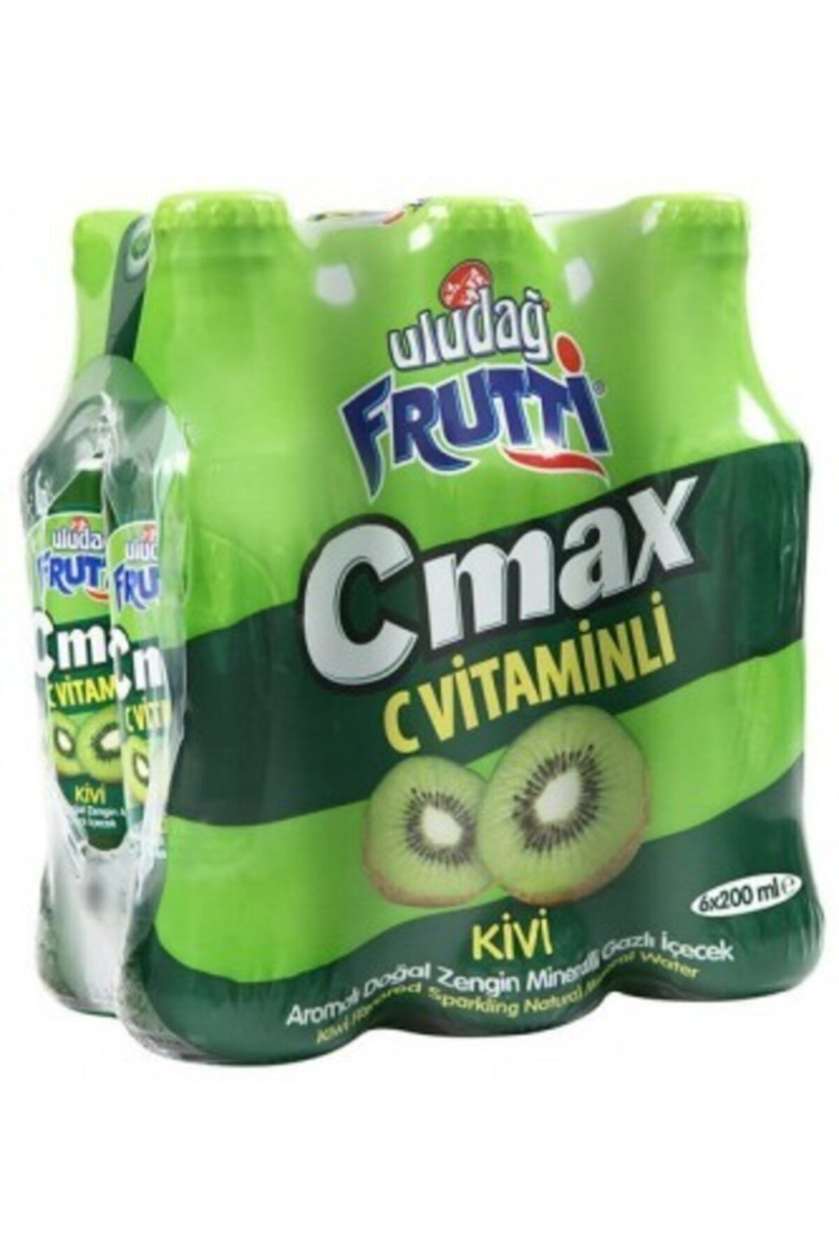 Uludağ Frutti Kivi Aromalı Soda C Vitaminli 6 Lı