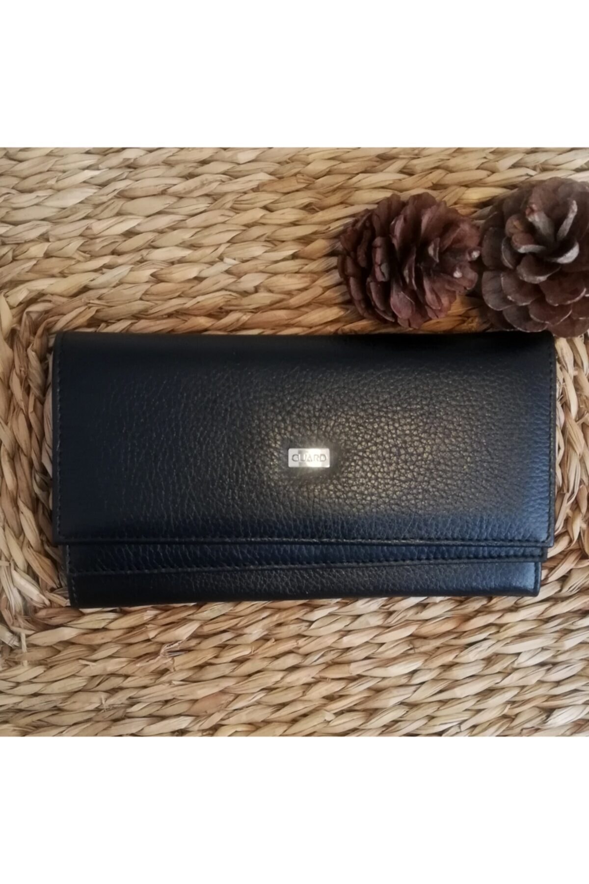 YILKA Siyah Deri Kadın Cüzdan