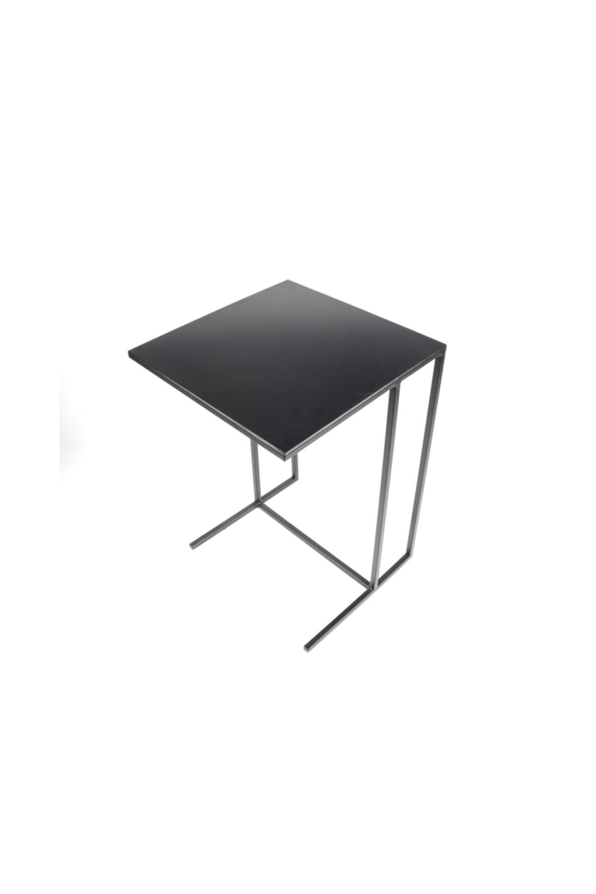 893 design C Yan Sehpa Siyah Metal