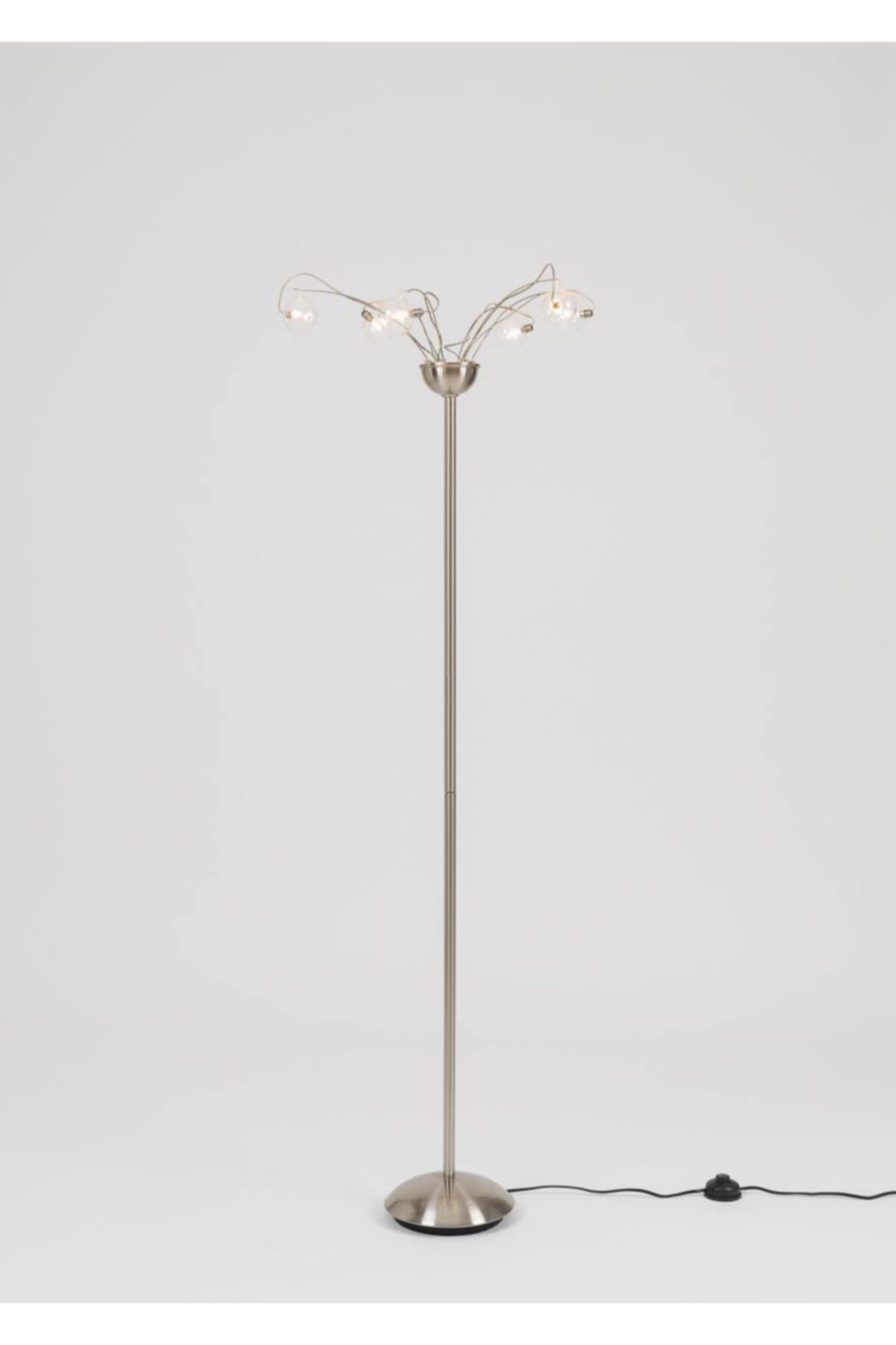 Bahar Aydınlatma Cam Küreli Krom Lambader - 1204