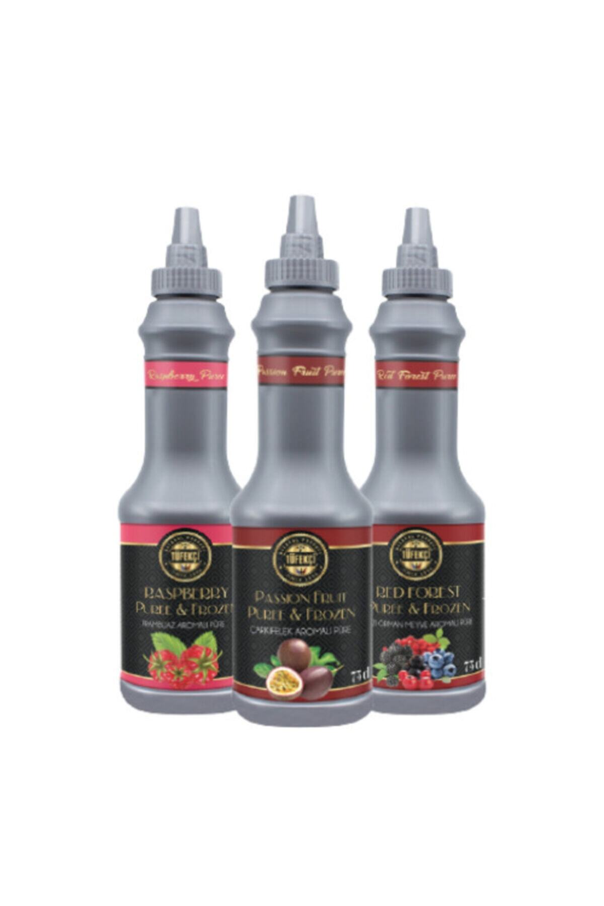 By Tüfekçi Passion Fruit Frambuaz Ve Kırmızı Orman Meyve Püreleri 3lü